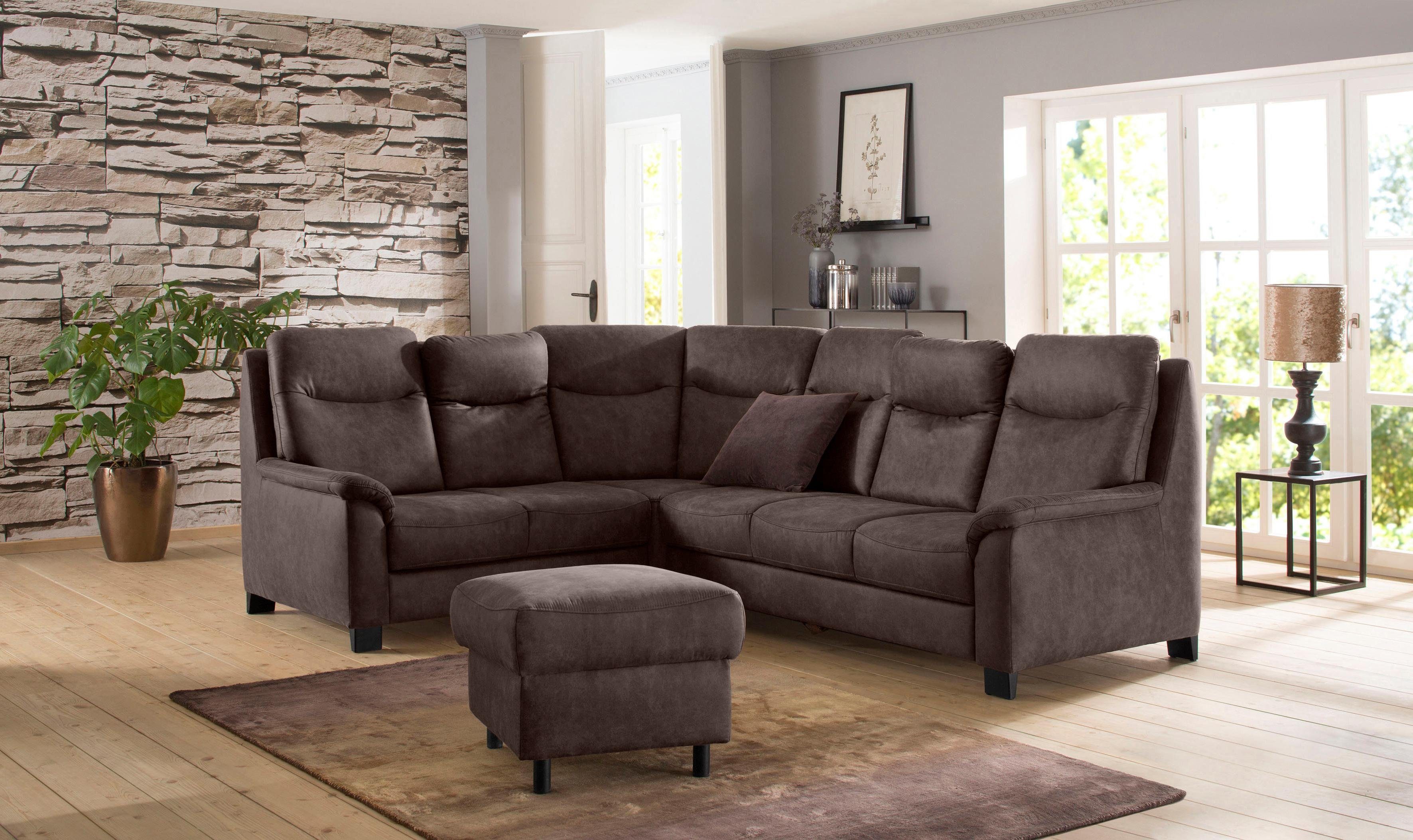 Home affaire Ecksofa Boccaccio L-Form, mit günstig online kaufen