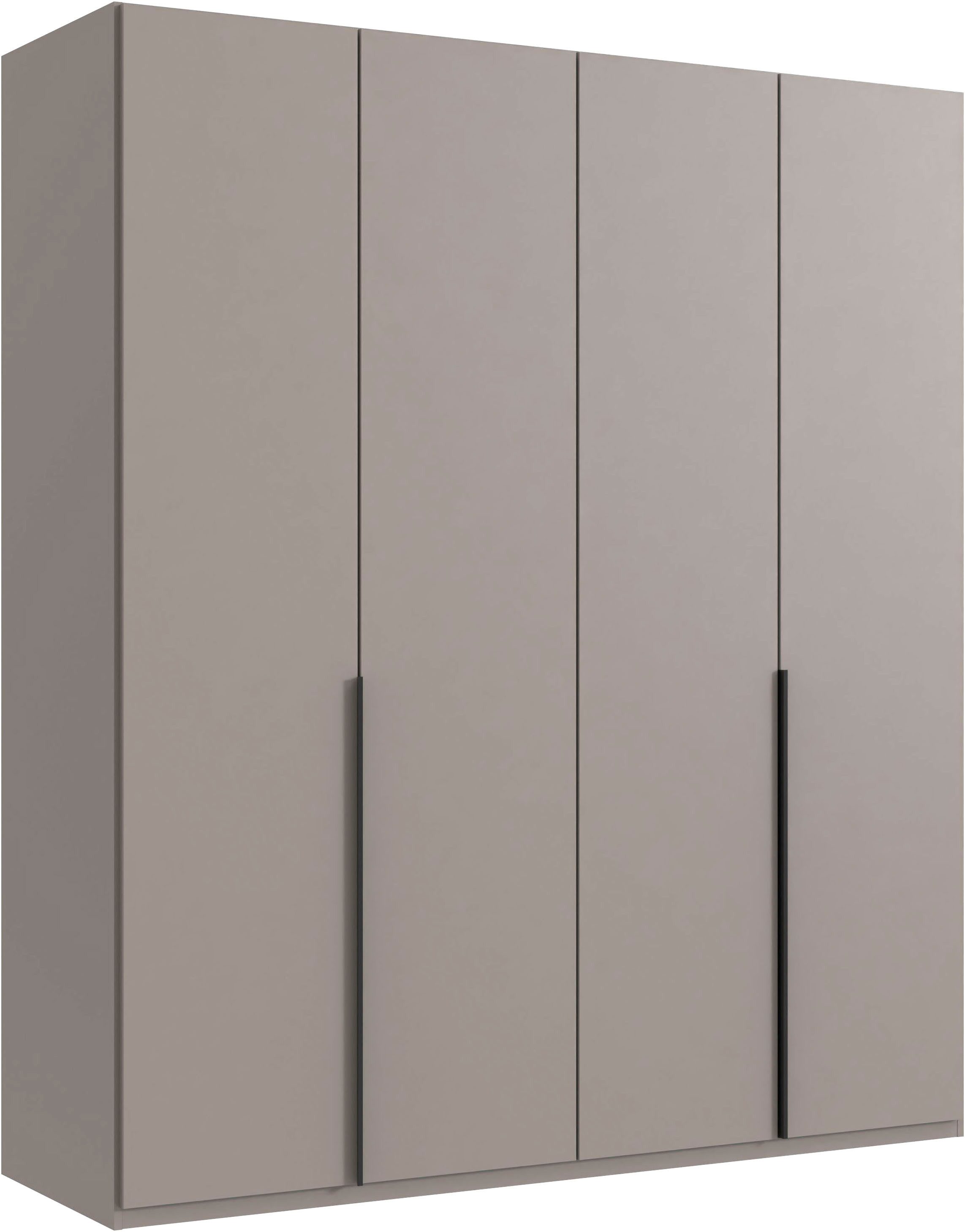 Wimex Kleiderschrank Mugano,in 5 Breiten,2 Höhen,2 Tiefen, viele Farben, Made in Germany (in Basic oder Premium Ausstattung) mit langen Griffen aus Metall, mit oder ohne Spiegel