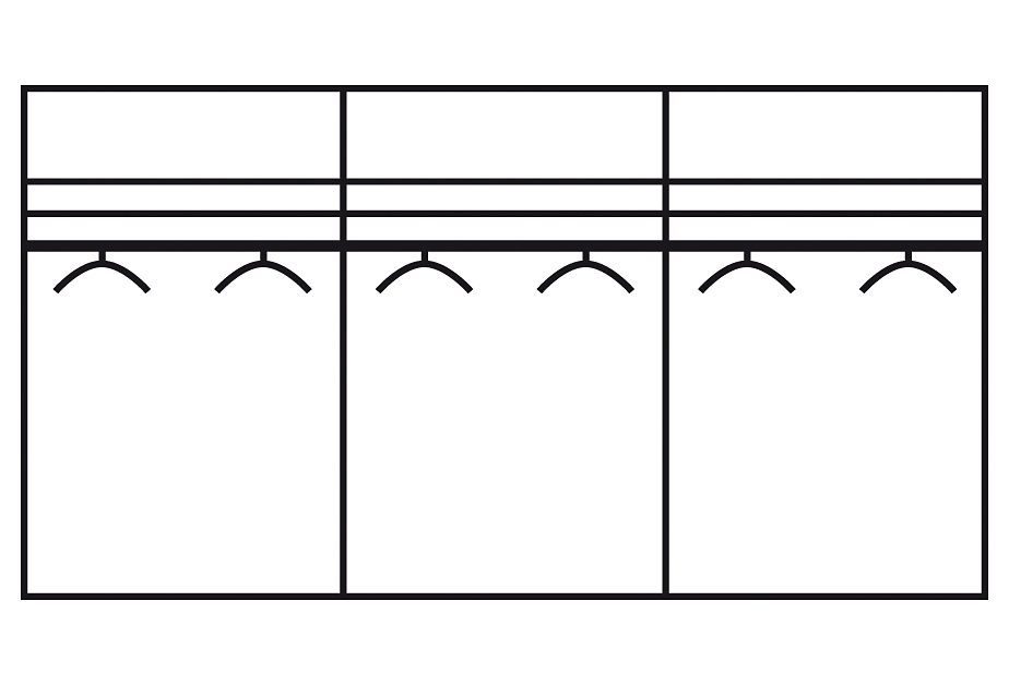 Westside Schwebetürenschrank WIEMANN weiß