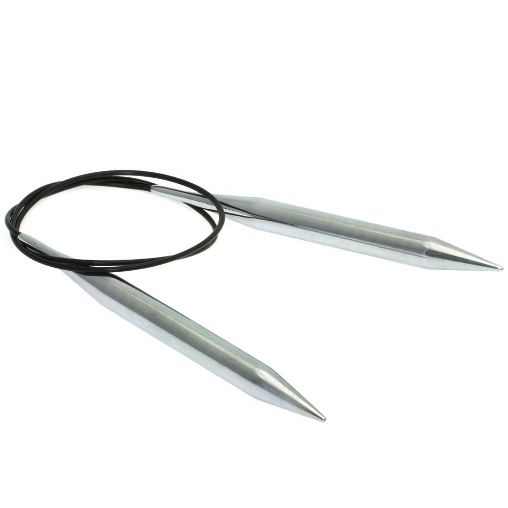 LANA GROSSA Stecknadeln Rundstricknadel Messing Länge 60 cm/80 cm, Stricknadel aus Messing in den Stärken 2.0 mm - 15.0 mm