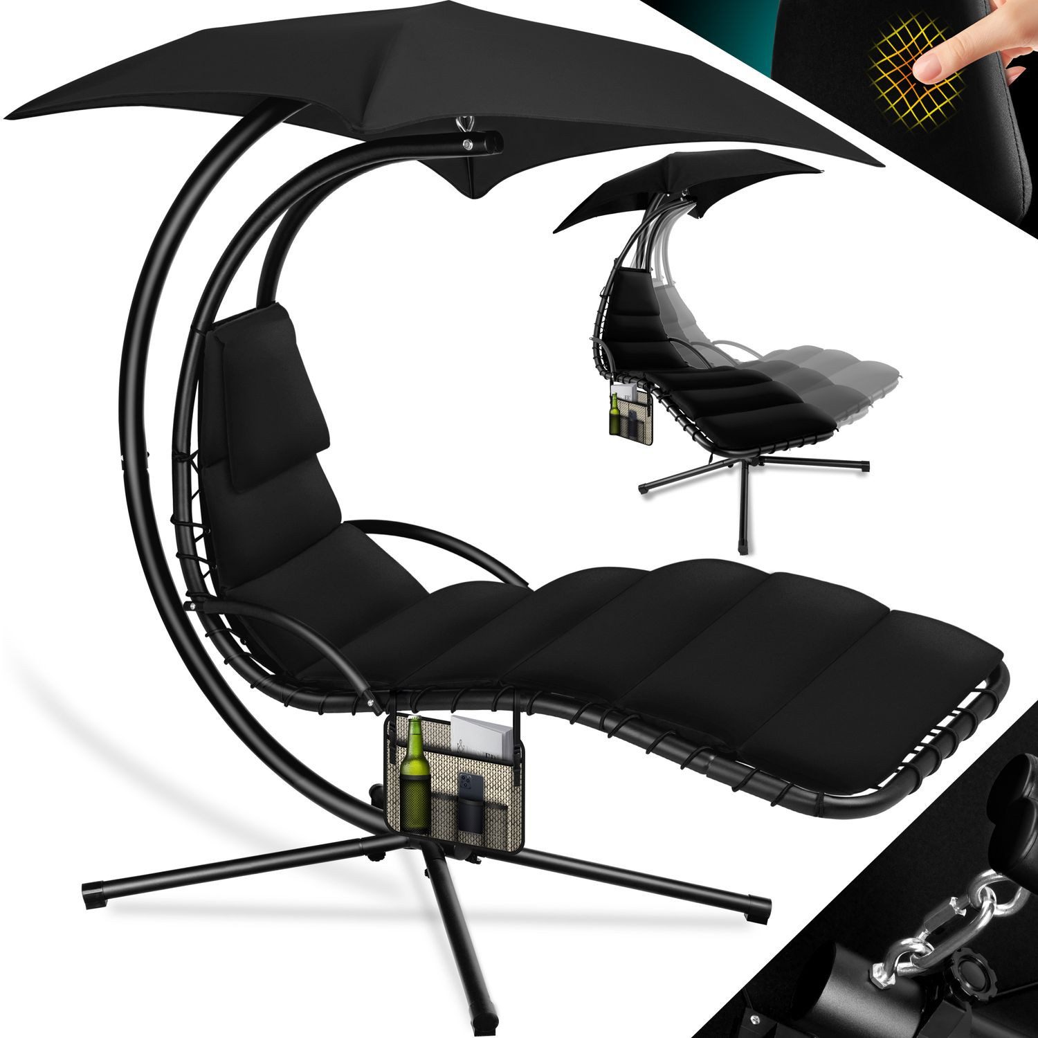 KESSER Gartenliege, Schwebeliege mit Sonnenschirm, Hängeliege günstig online kaufen