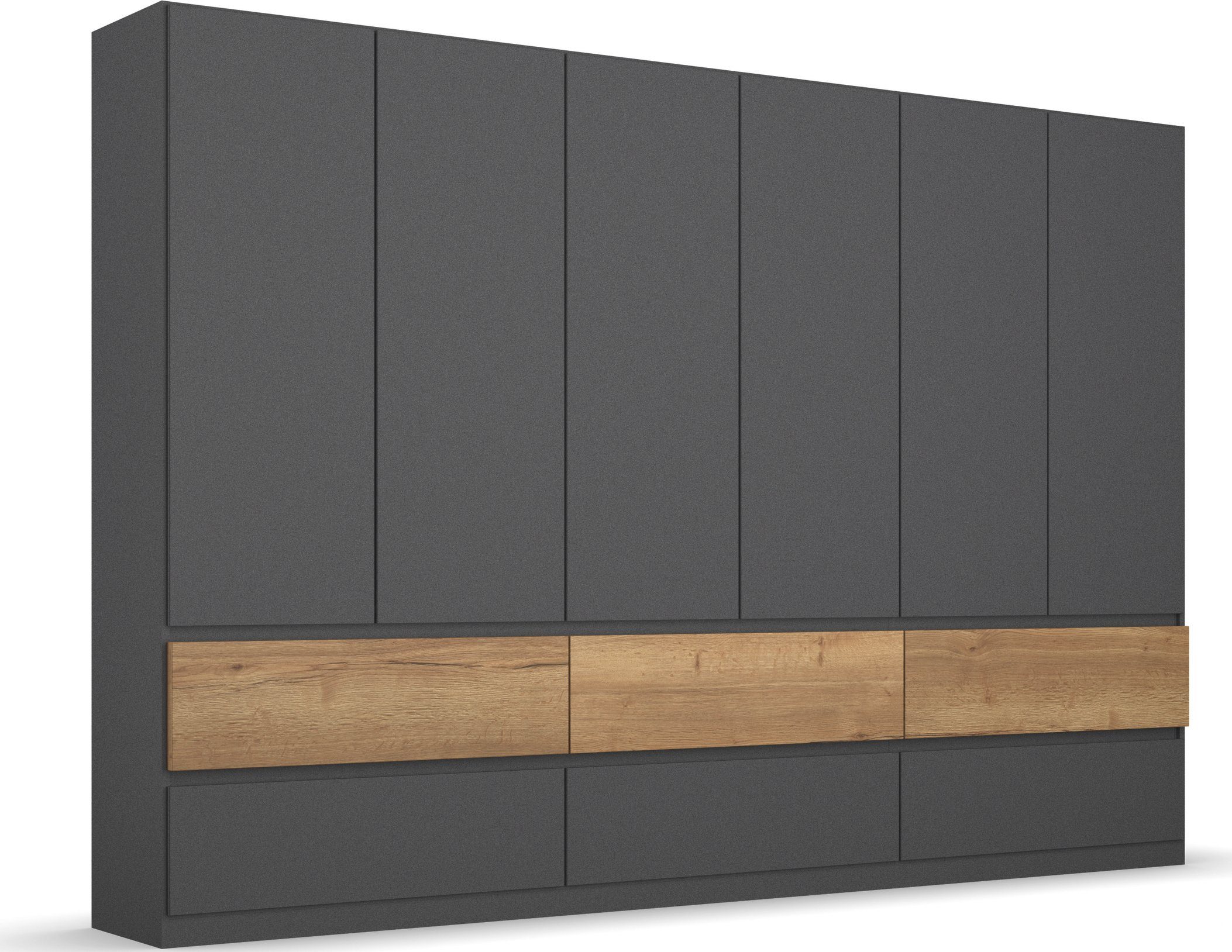 rauch Drehtürenschrank Winnipeg grifflose Front, Schubkästen m. Griffmulde, auch mit Beleuchtung. Reduzierter Preis € 1.017,18. Unverbindliche Preisempfehlung € 1.799,00