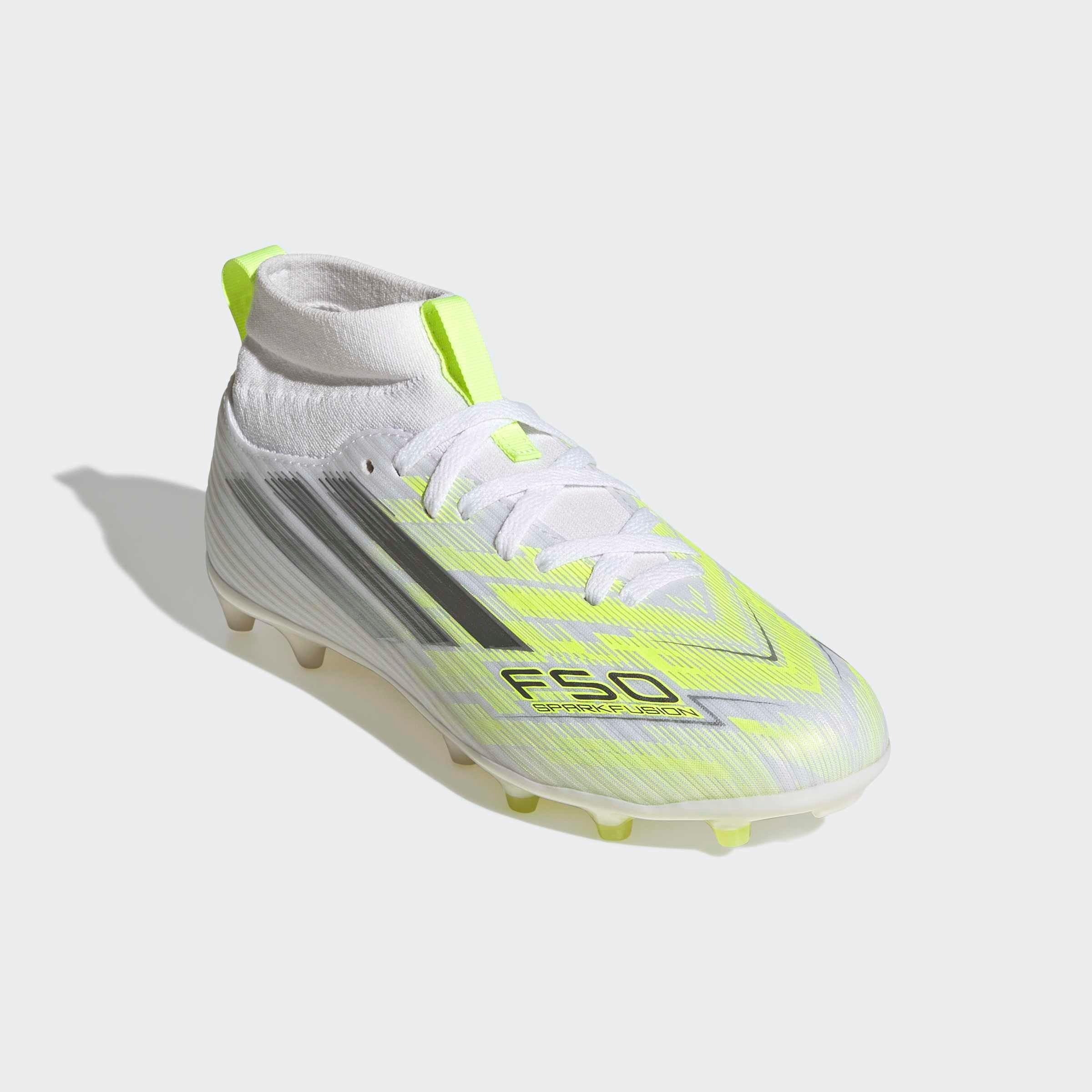 adidas Performance F50 SPARKFUSION LEAGUE MID CUT FIRM GROUND / ARTIFICIAL GROUND KIDS Fußballschuh für Rasen und Kunstrasenplätze geeignet, für Kinder & Jugendliche