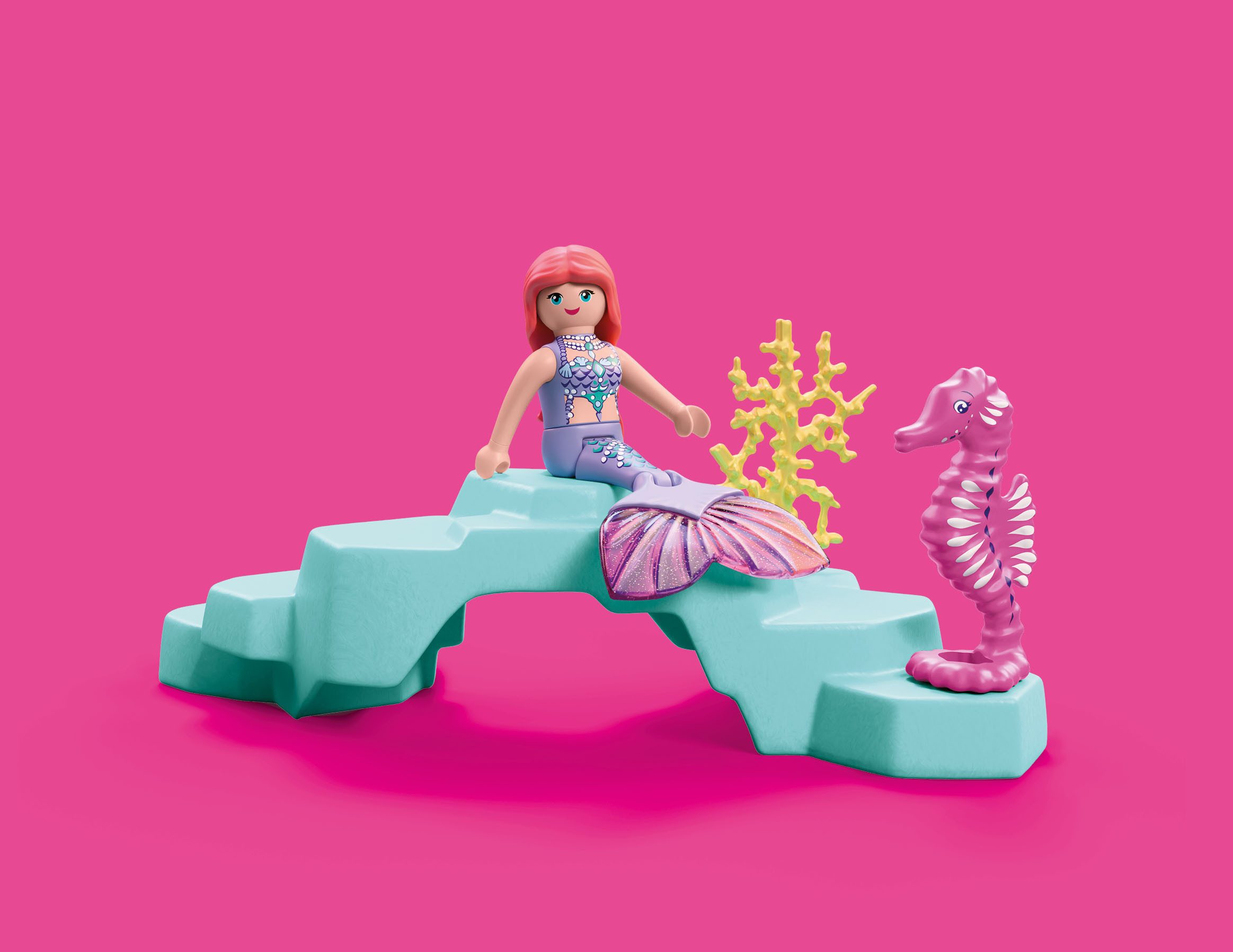 Playmobil® Meerjungfrau mit Geschenk (72107), Fantasy & Magic Konstruktions-Spielset, (10 St) – Bild 5 von 5