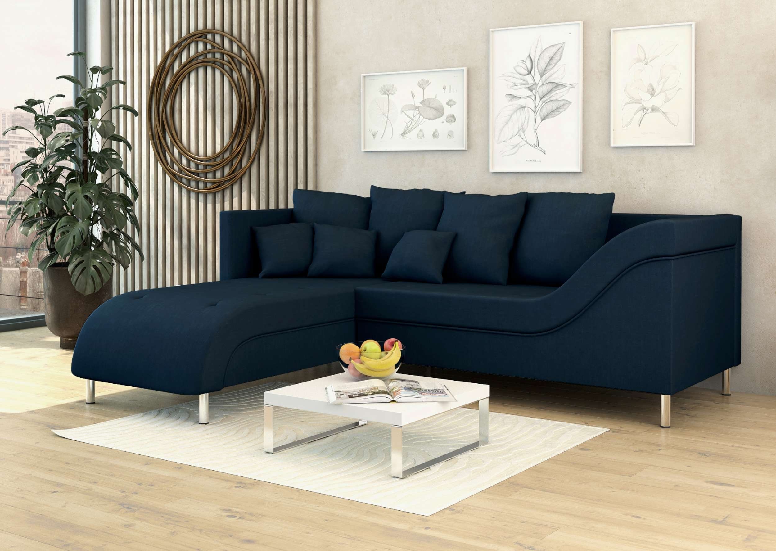 Stylefy Ecksofa Cindy, L-Form, Eckcouch, mane links oder rechts bestellbar, inklusive Kissen, Modern Design, made in Europa