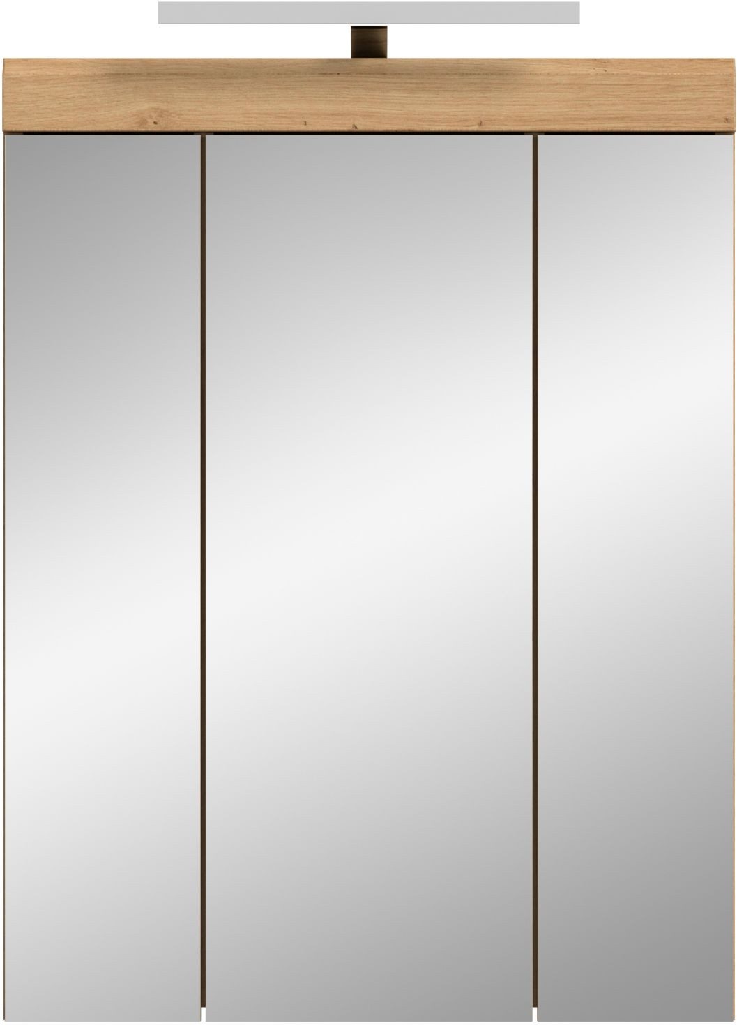 xonox.home Badezimmerspiegelschrank Artisan Eiche Nachbildung Salbei Nachbildung Melamin 60x79x37 cm