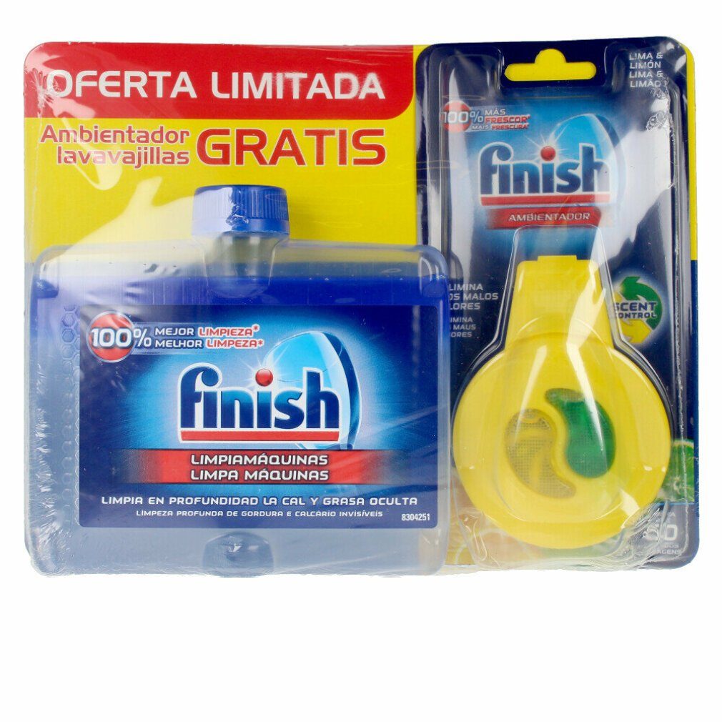 FINISH Duft-Set limpiamáquinas 250ml + ambientador lavavajillas