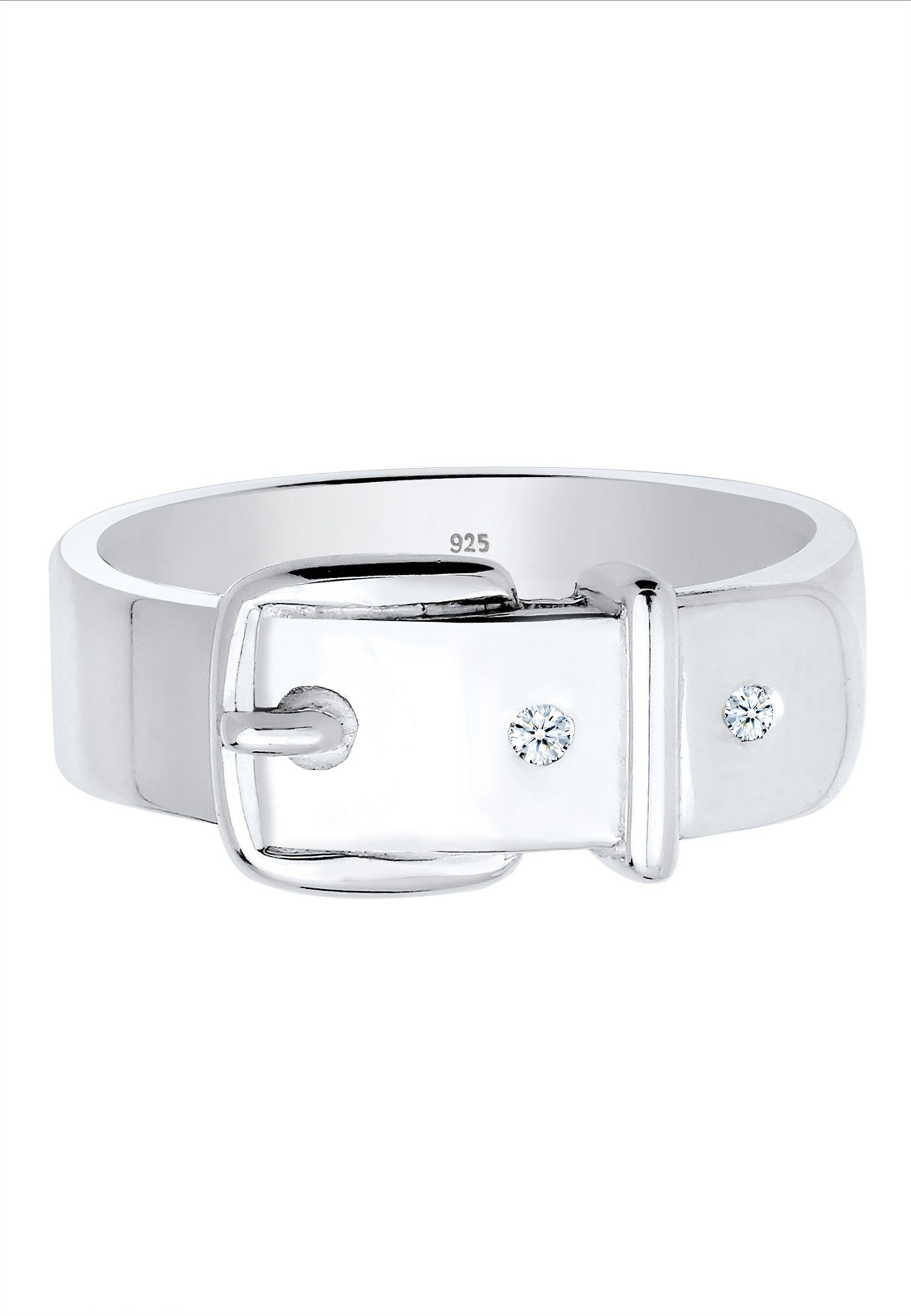 Elli DIAMONDS Diamantring Gürtel Diamant Weiß Brillantschliff (0.03 ct) 925 günstig online kaufen