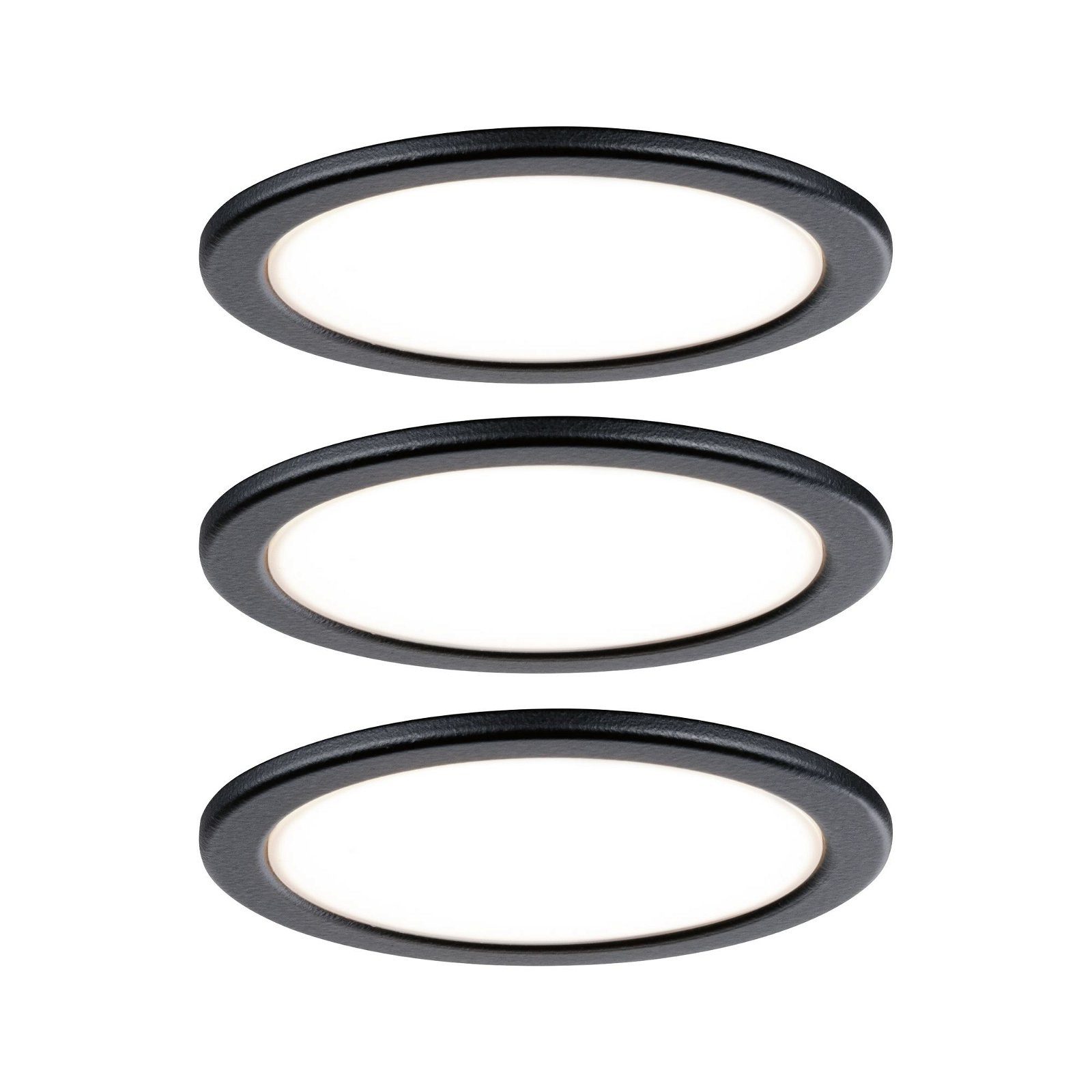 Paulmann Unterschrankleuchte Möbel Set Pukk 3x3,5W 210lm 12/230V 2700K Kunststoff/Schwarz, LED fest integriert, Warmweiß