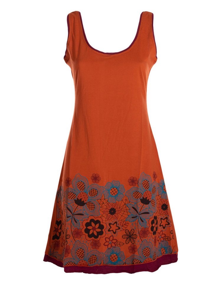 Vishes Tunikakleid Damen Longshirt-Kleid armlos Mini-Kleid Tunika-Kleid Shirtkleid Boho, Goa, Hippie Style