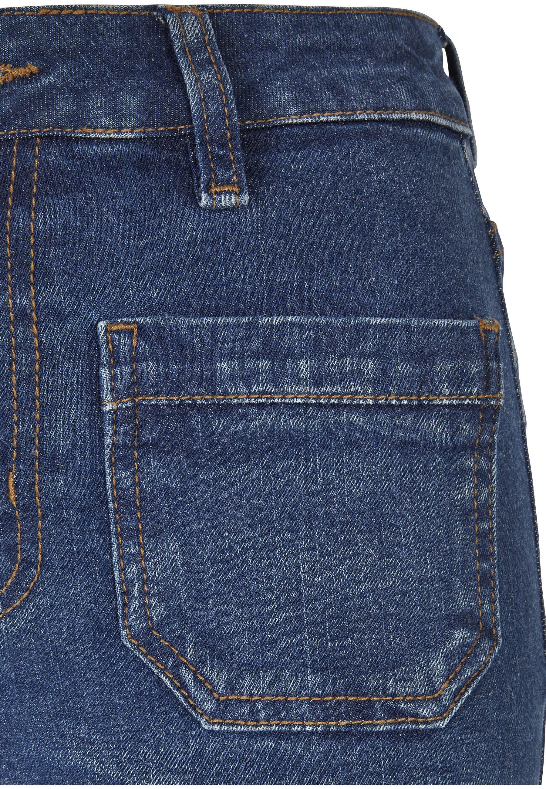 URBAN CLASSICS Bequeme Jeans Urban Classics Damen Ladies Vintage Flared Denim Pants (1-tlg) – Bild 3 von 5