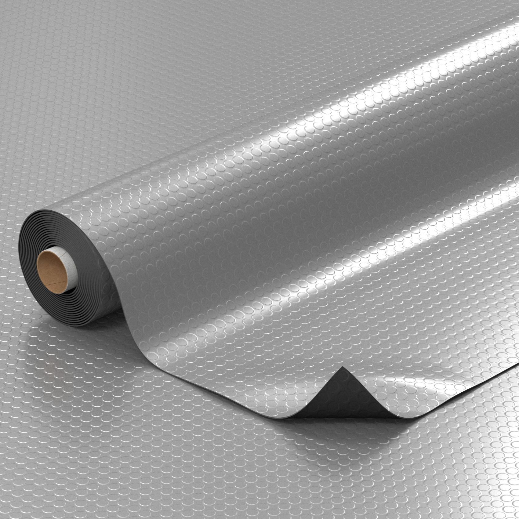 ANRO Vinylboden IMOS 1mm 140cm Breit wasserabweisend für Garage/Keller PVC-Bodenbelag, Feuchtigkeitsbarriere, feine Optik, langlebig, Einzelstück, eine Rolle Bodenbelag, Isolierend und wasserbeständig Größe: 100x140cm Uni Grau