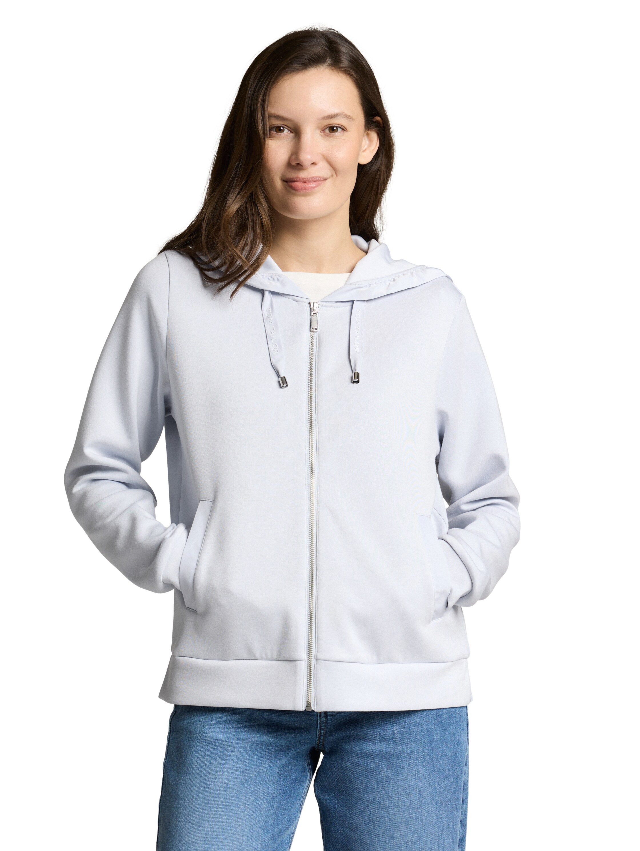TOM TAILOR Kapuzensweatjacke Regular mit Viskose und Stretch günstig online kaufen