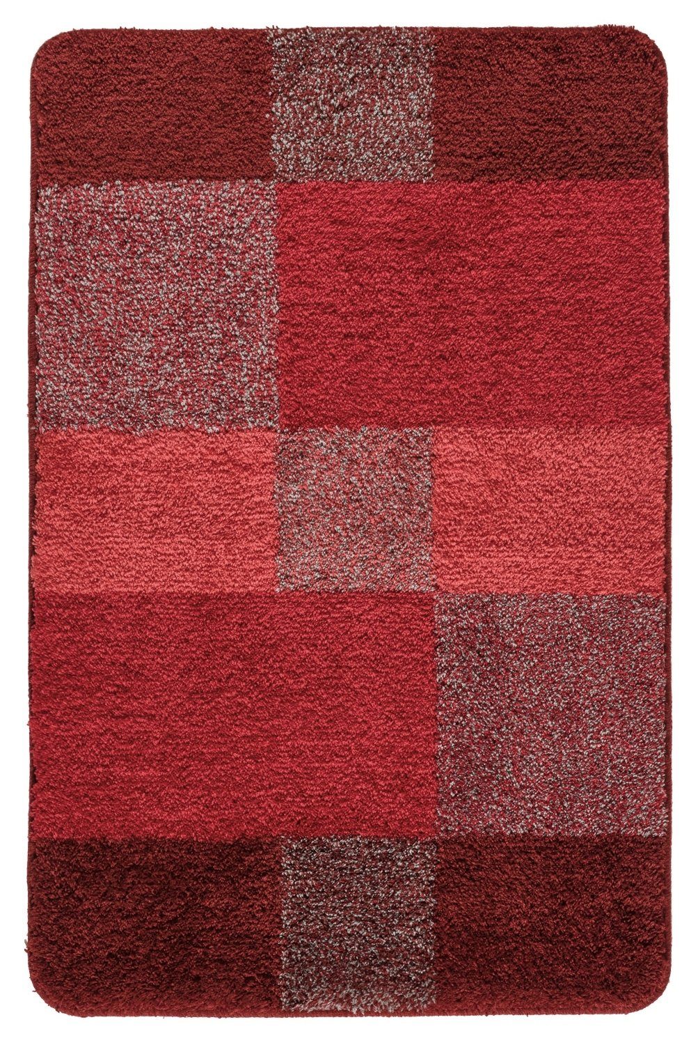 Kleine Wolke Badematte JOANA, B 70 cm, L 120 cm, Rot, Höhe 20.0 mm, fußbodenheizungsgeeignet, Polyacryl, rechteckig