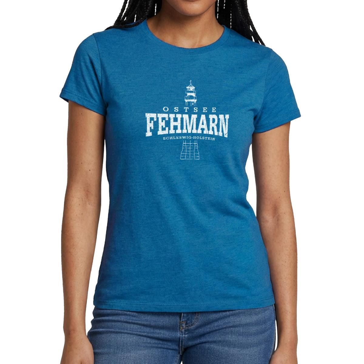 Spreadshirt T-Shirt Ostsee Fehmarn Schleswig-Holstein Vintage Frauen T-Shirt (1-tlg)
