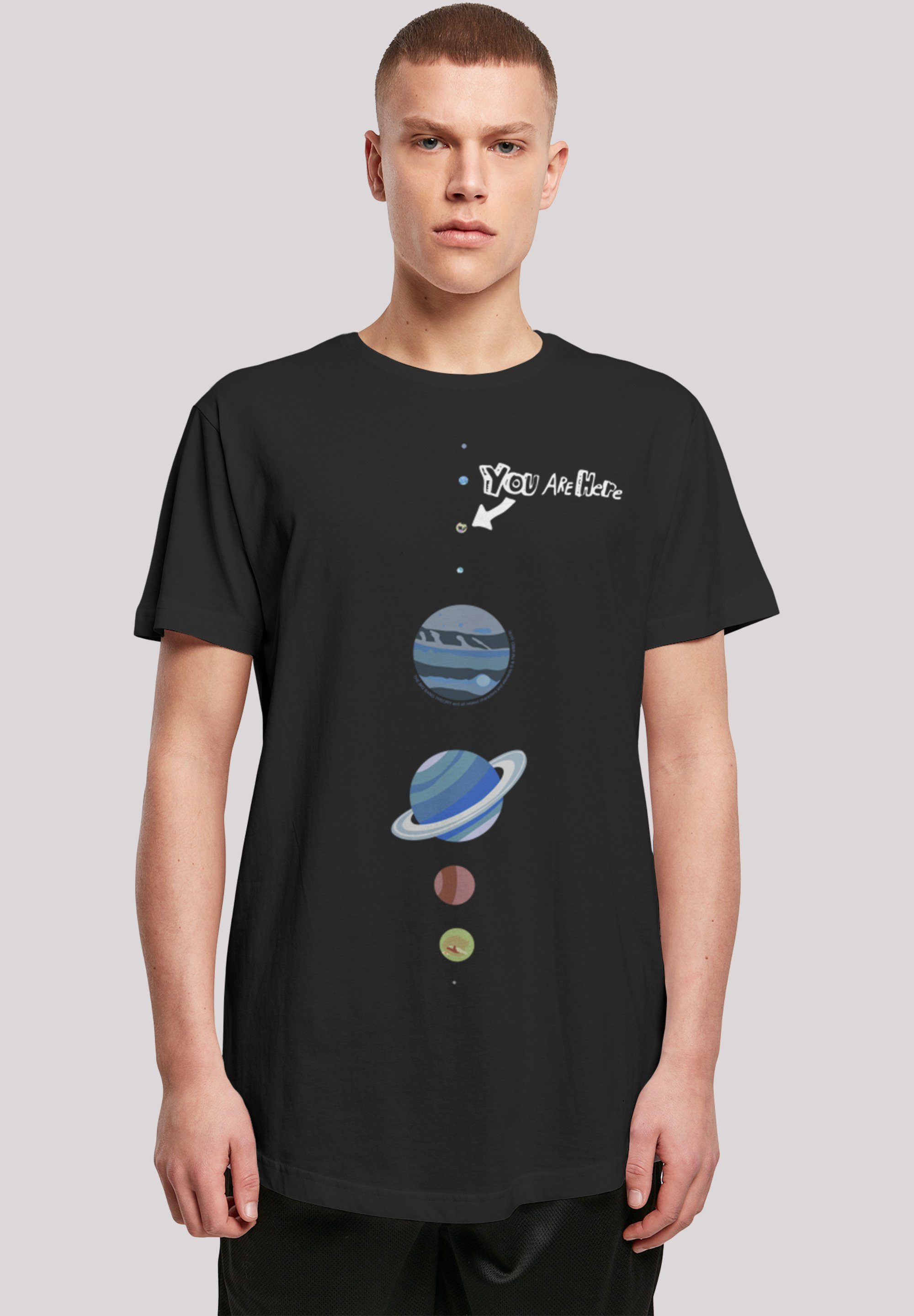 F4NT4STIC T-Shirt Long Cut Print Are 'Big Shirt Here' Bang Theory You