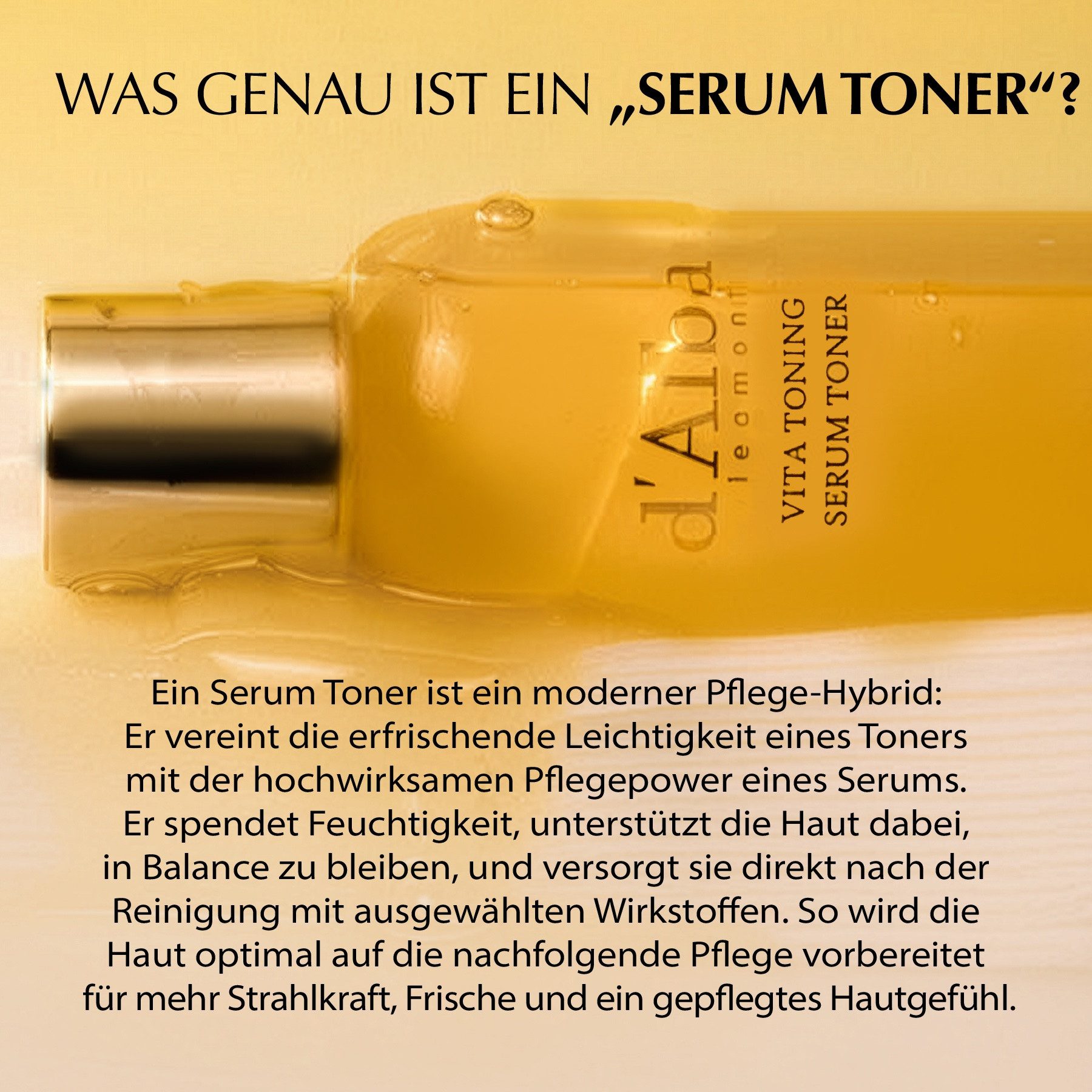 d'Alba Toner Weißtrüffel Toning Serum Toner Hautpflege Gesichts Feuchtigkeitspflege, 1-tlg., Gesichtspflege, Serum, Toner, Teint, Hautpflege