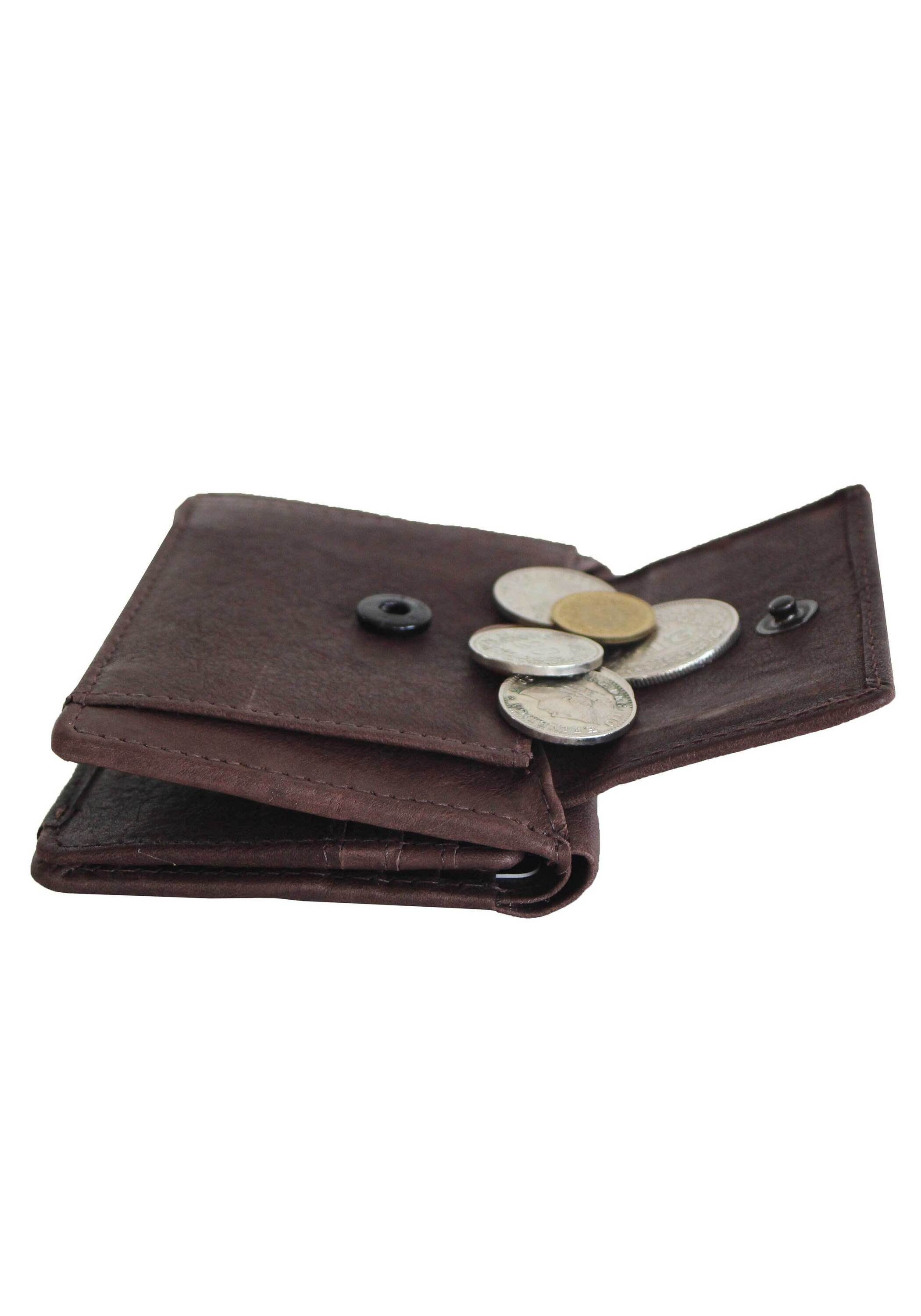 Barcelona Mini 1, Margelisch brown fairer RFID Schutz Produktion mit und aus Geldbörse