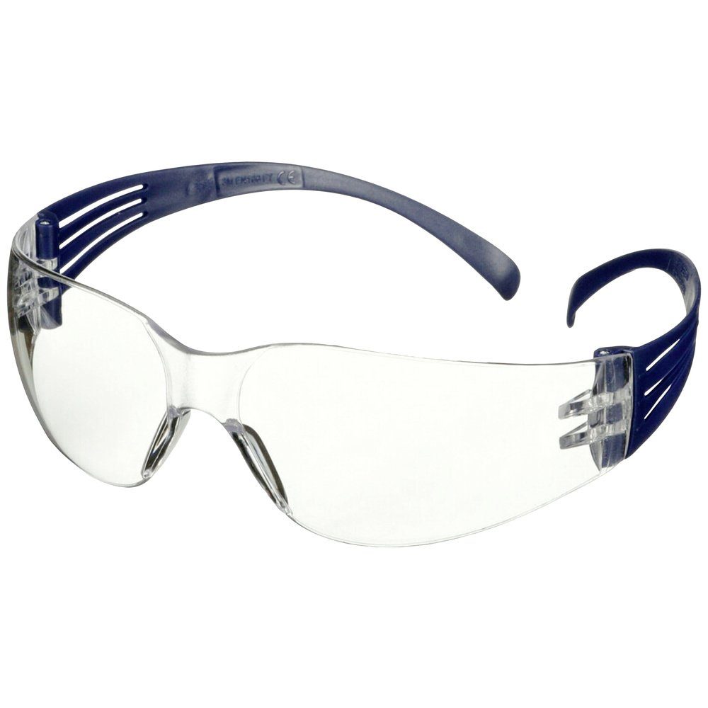 SecureFit Arbeitsschutzbrille 3M mit Blau 3M Antikratz-Schutz SF101AS-BLU Schutzbrille