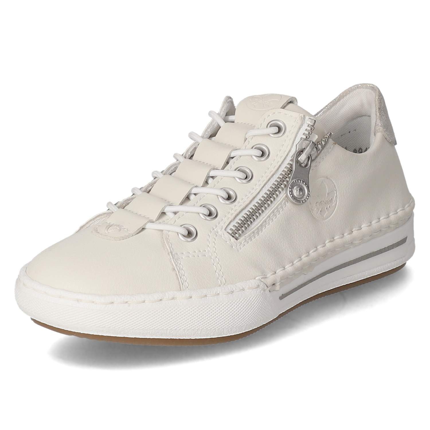 Rieker Rieker L7250-80 Damen Textil & Synthetik weiss Slipper günstig online kaufen