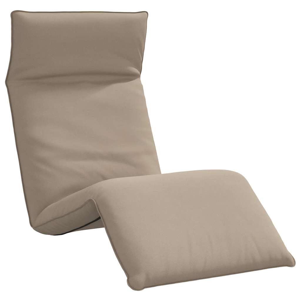 vidaXL Gartenliege Sonnenliege Klappbar Taupe 175x54x8,5 cm Oxford-Gewebe, 1 St.