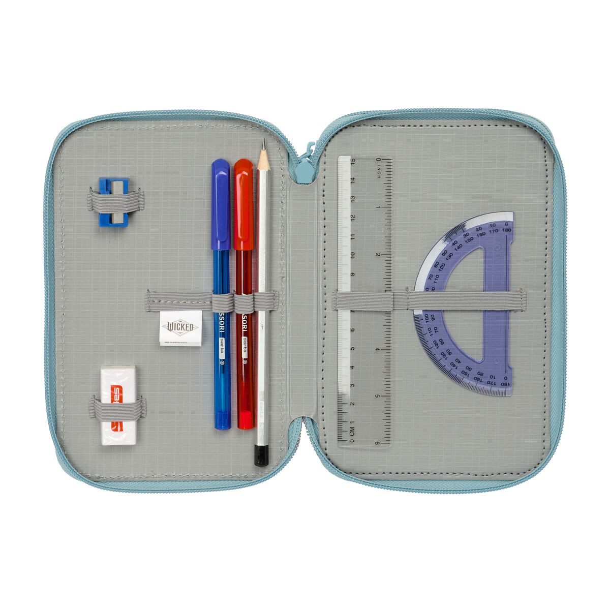 Wicked Federtasche Allzwecktasche Wicked 12,5 x 19,5 x 5,5 cm 37-teilig