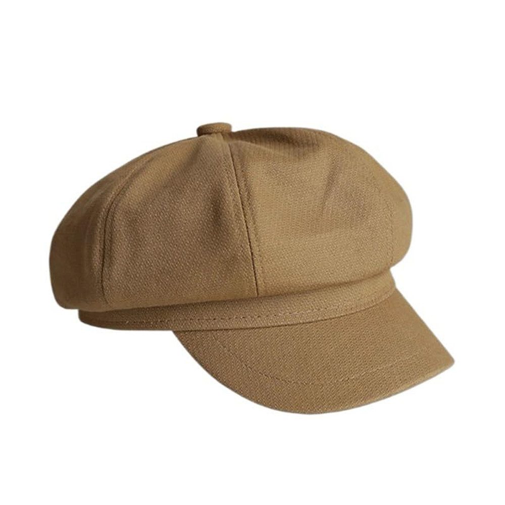Zaewry Baskenmütze Damen Ballonmütze aus weichem Stoff, Schirmmütze, Vintage Style Bakerboy Schiebermütze, Newsboy Cap
