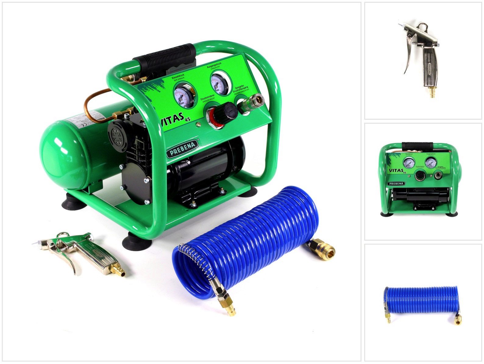 Prebena Blaspistole Komplettpaket Blaspistole mit Standarddüse (Z170.80B) + Spiralschla