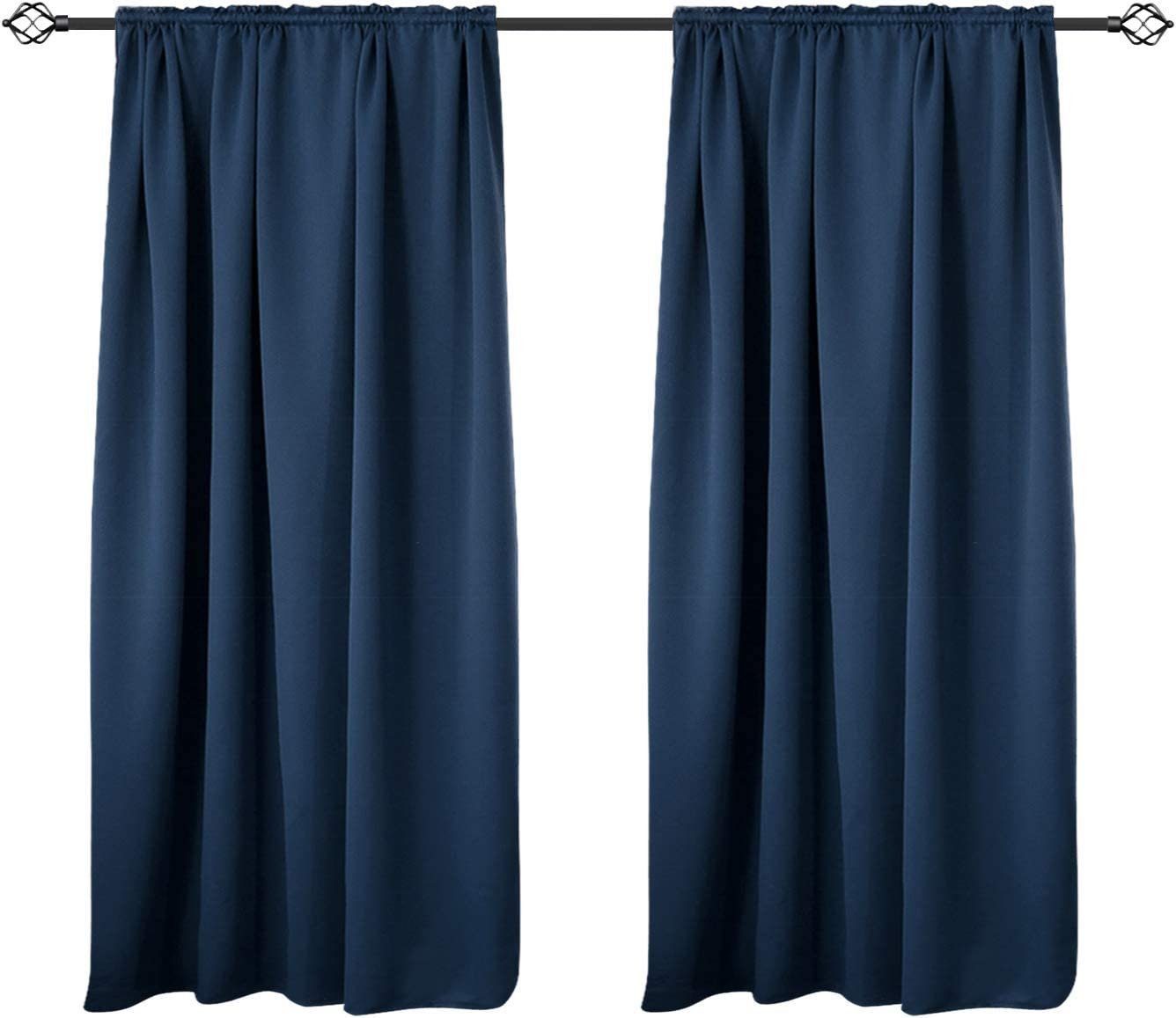 Woltu Gardine (2 St), Kräuselband für Schiene, Thermo-/Verdunklungsvorhang günstig online kaufen