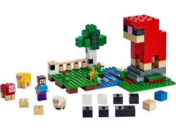 LEGO® Konstruktionsspielsteine LEGO® Minecraft™ - Die Schaffarm, (Set, 260 St)