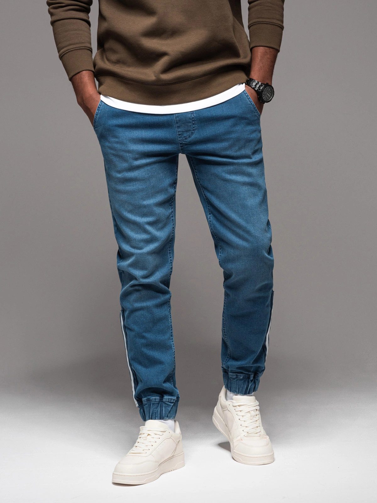 OMBRE Jeggings Herren-Jogginghose aus Denim mit günstig online kaufen