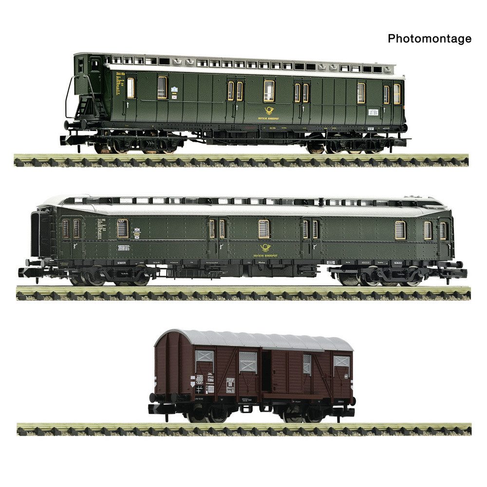 Fleischmann Güterwagen Fleischmann 6660168 N 3-tlg. Set: Postzug, DB