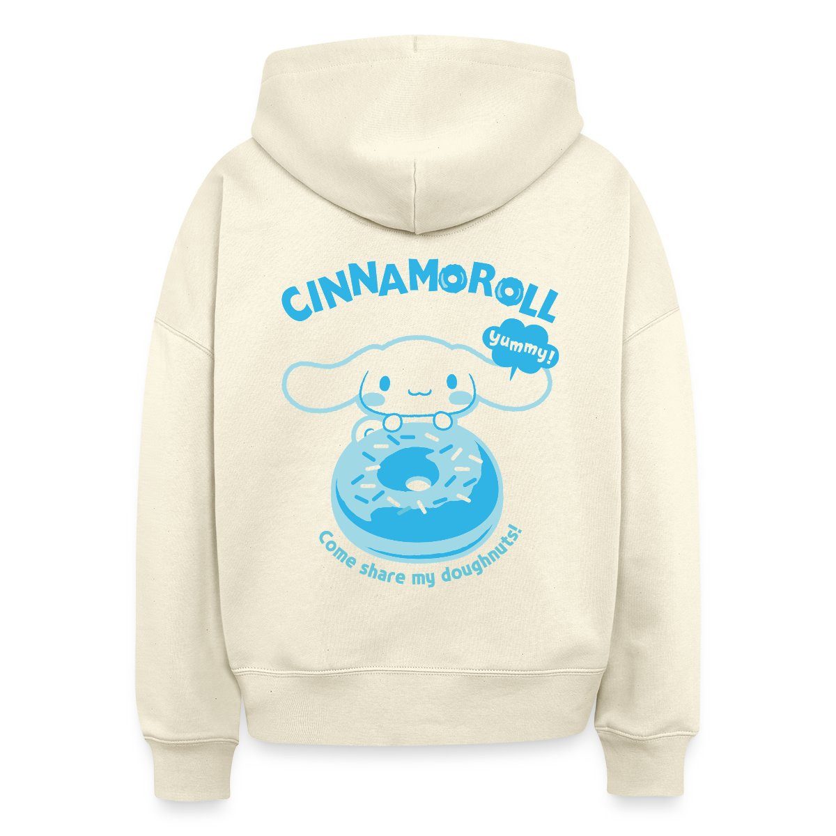 Spreadshirt Hoodie Cinnamoroll Mit Donut Yummy Doughnuts Frauen Boxy Organic Hoodie (1-tlg)