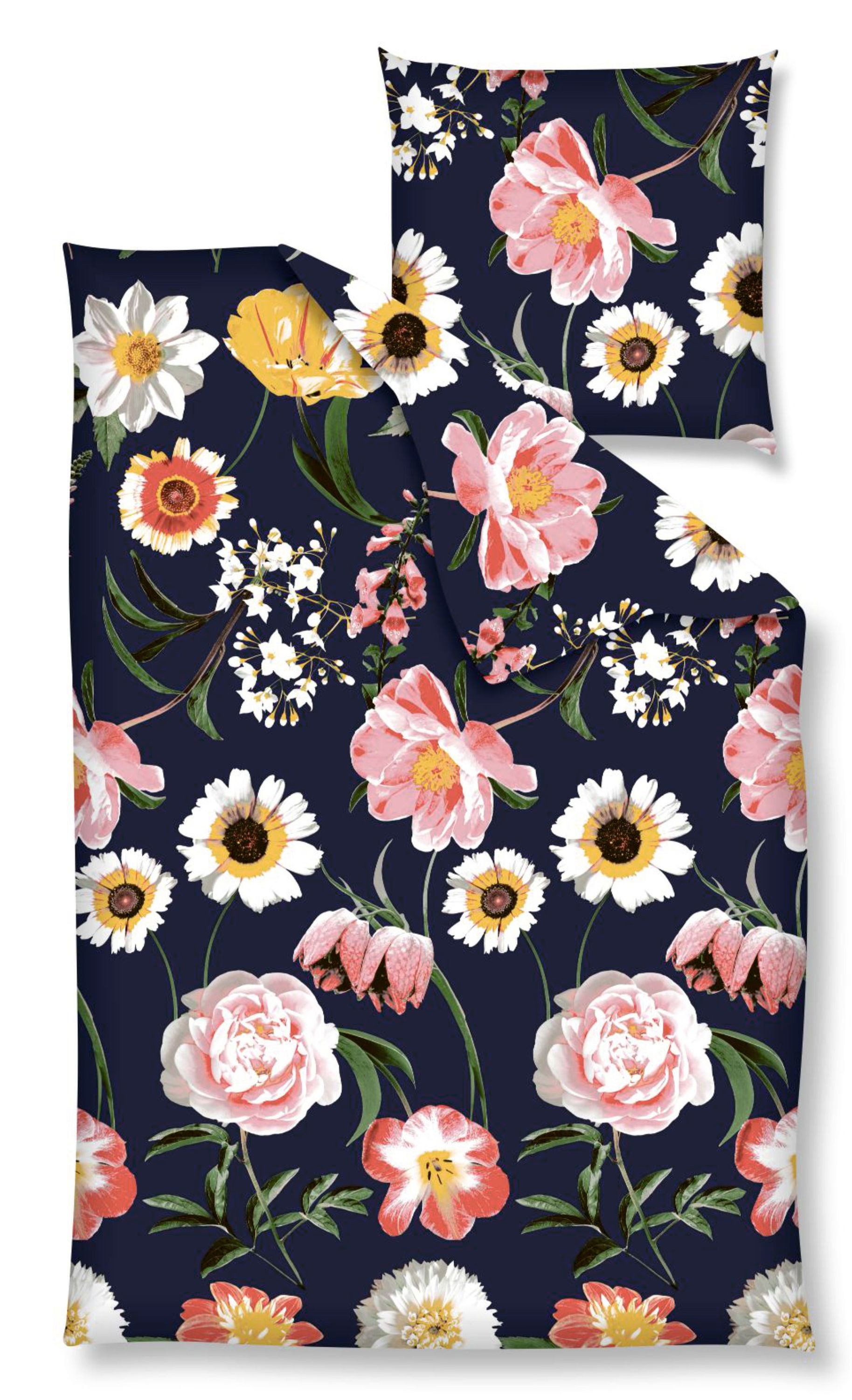 Nanette Bettwäsche Baumwolle, Renforcé, 2 teilig, Blumen