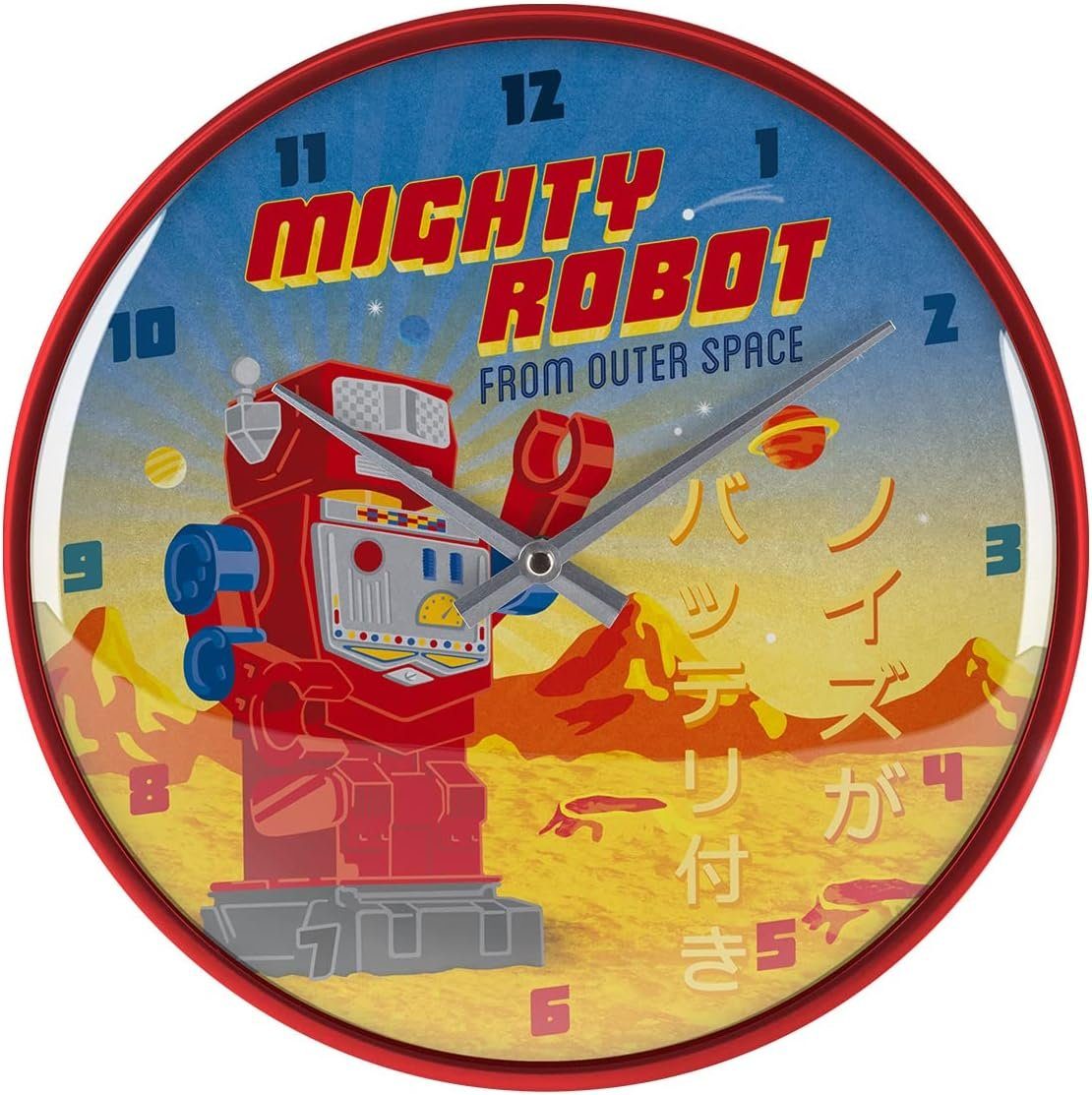 Nostalgic-Art Wanduhr Wanduhr - Mighty Robot - Ø 31 cm
