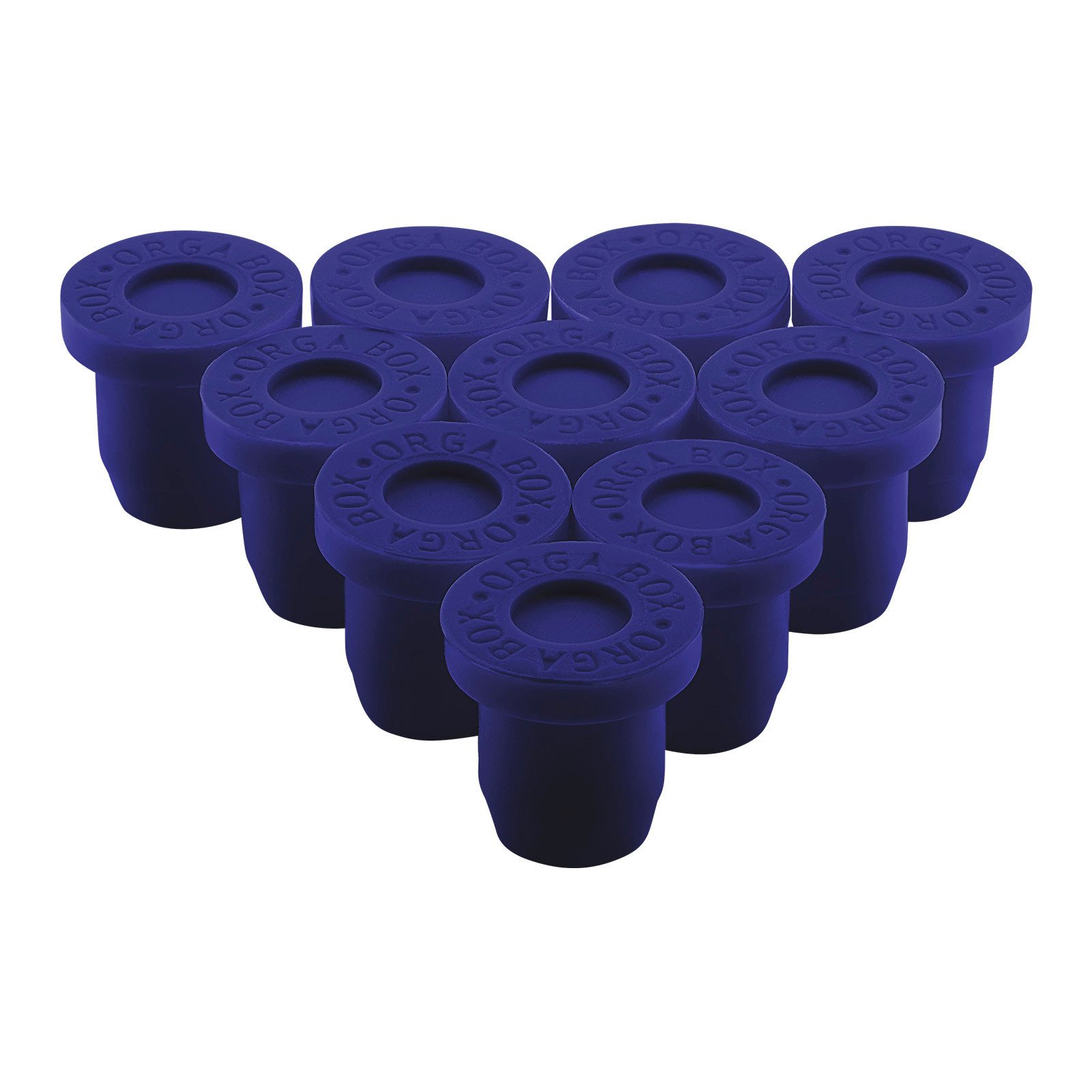 SO-TECH® Standfuß Antirutsch Silikonfüße für 10,5 mm Bohrloch von ORGA-BOX (10 St), Innen-Ø: 11 mm, Außen-Ø: 15 mm, Höhe: 14 mm, blau