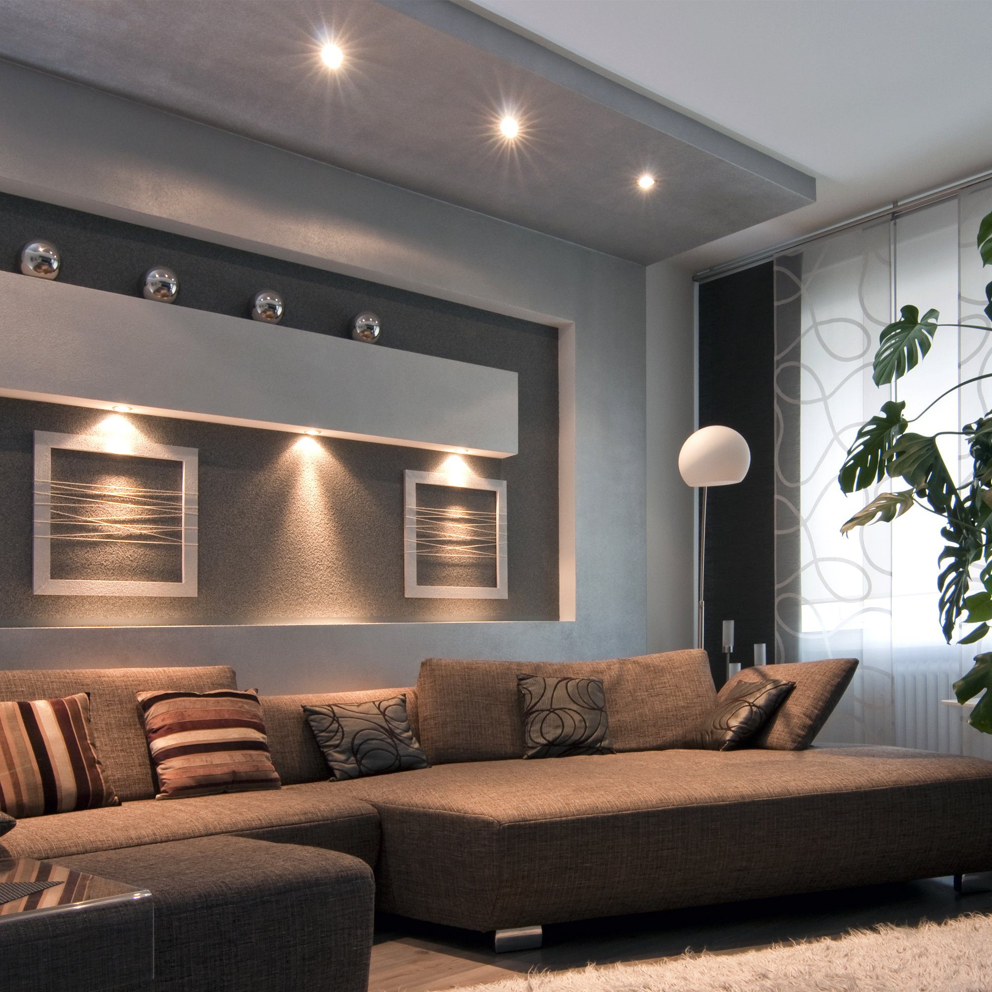SSC-LUXon LED Einbaustrahler Einbauspot RF-2 gebürstet schwarz schwenkbar LED 5W drei Lichtmodi, Neutralweiß, Warmweiß, Tageslichtweiß