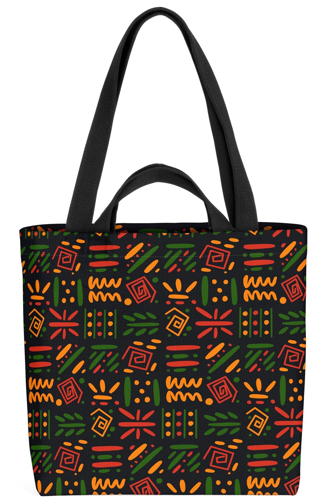 VOID Henkeltasche (1-tlg), Afrika Indigen Muster Symbole afrikanisch tribal ethnisch muster gemu