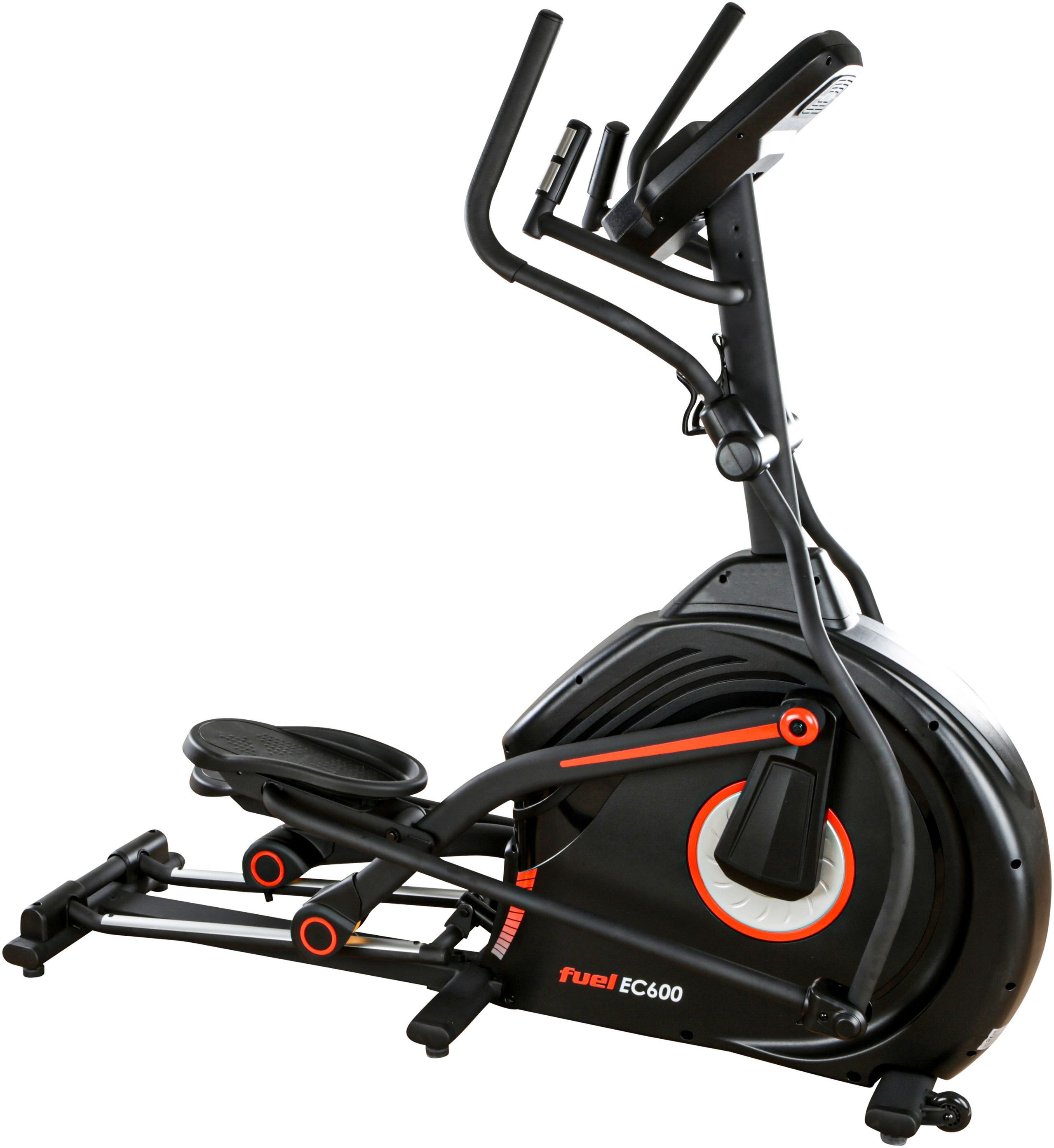 Fuel Fitness Crosstrainer EC600 Crosstrainer mit Steigung (20 Stufen Steigung, 50,8 cm Schrittlänge, Pulsmessung, Bluetooth), 150 kg max. Benutzergewicht, 32 Widerstandsstufen