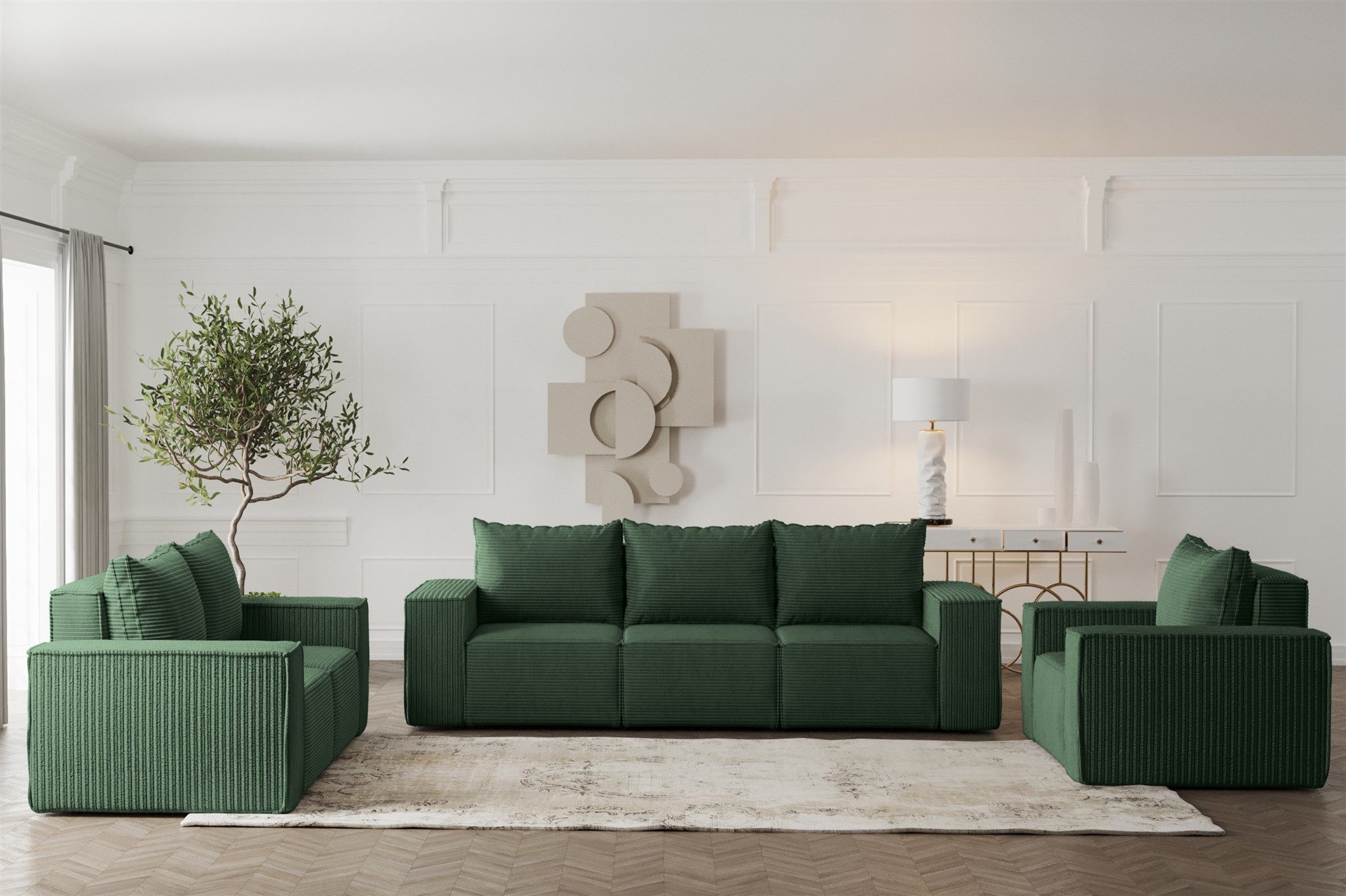 Fun Möbel Polstergarnitur Sofa-Set Designersofa ESTELLE günstig online kaufen