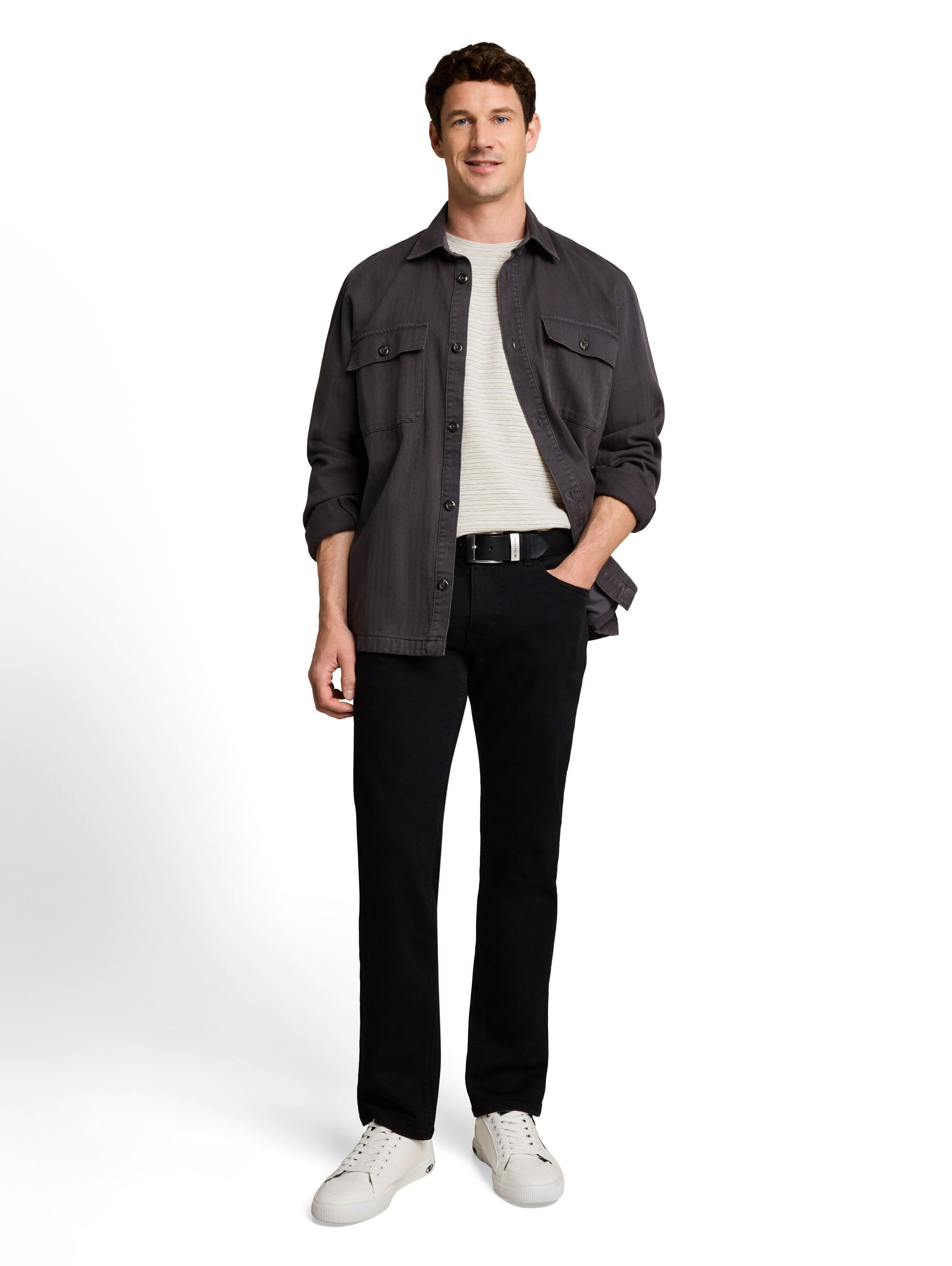 TOM TAILOR Kurzarmshirt Sommershirt mit feinen Streifen – Bild 4 von 5