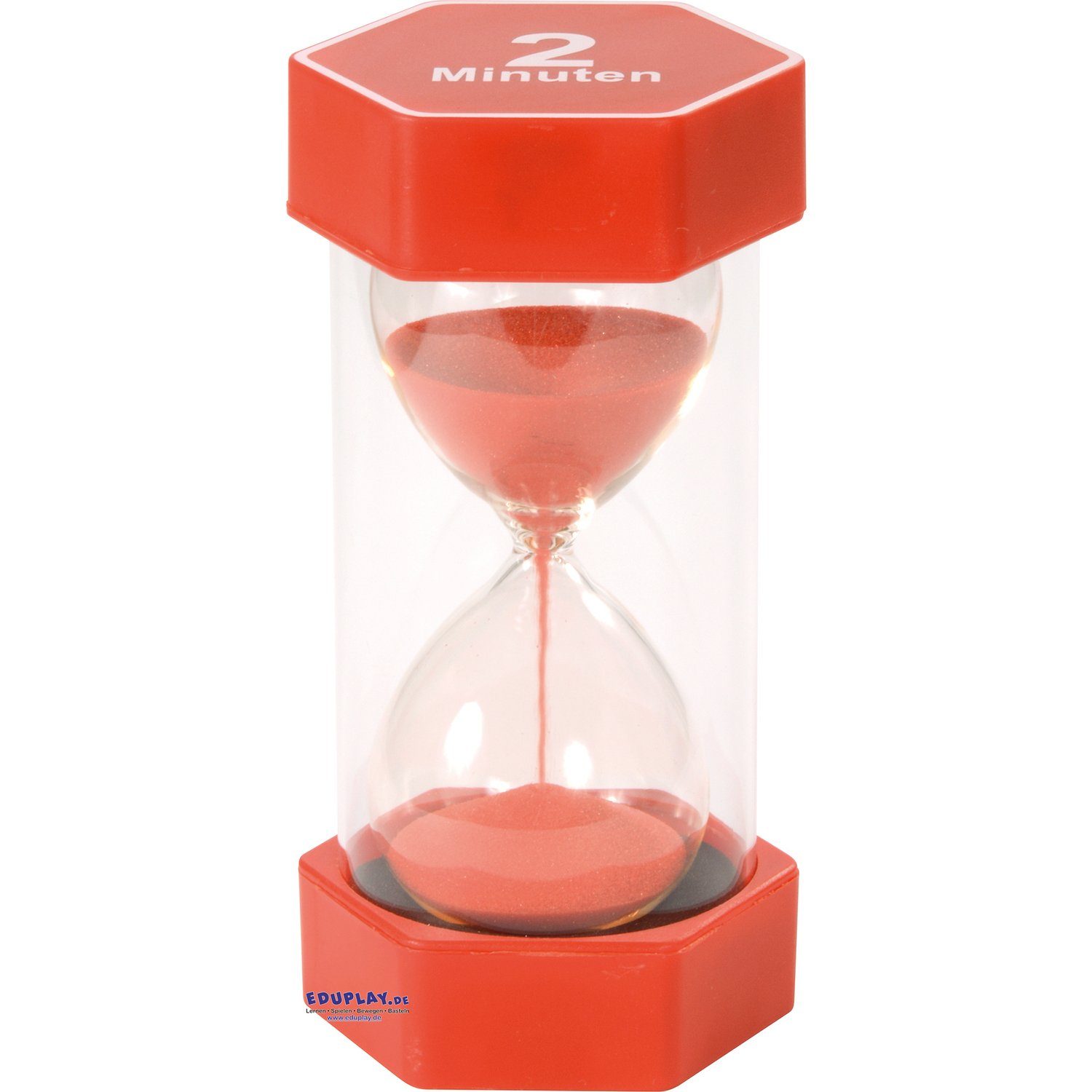 Lernspielzeug Mega Sanduhr 2 min, Ø 8,4 x 16 cm