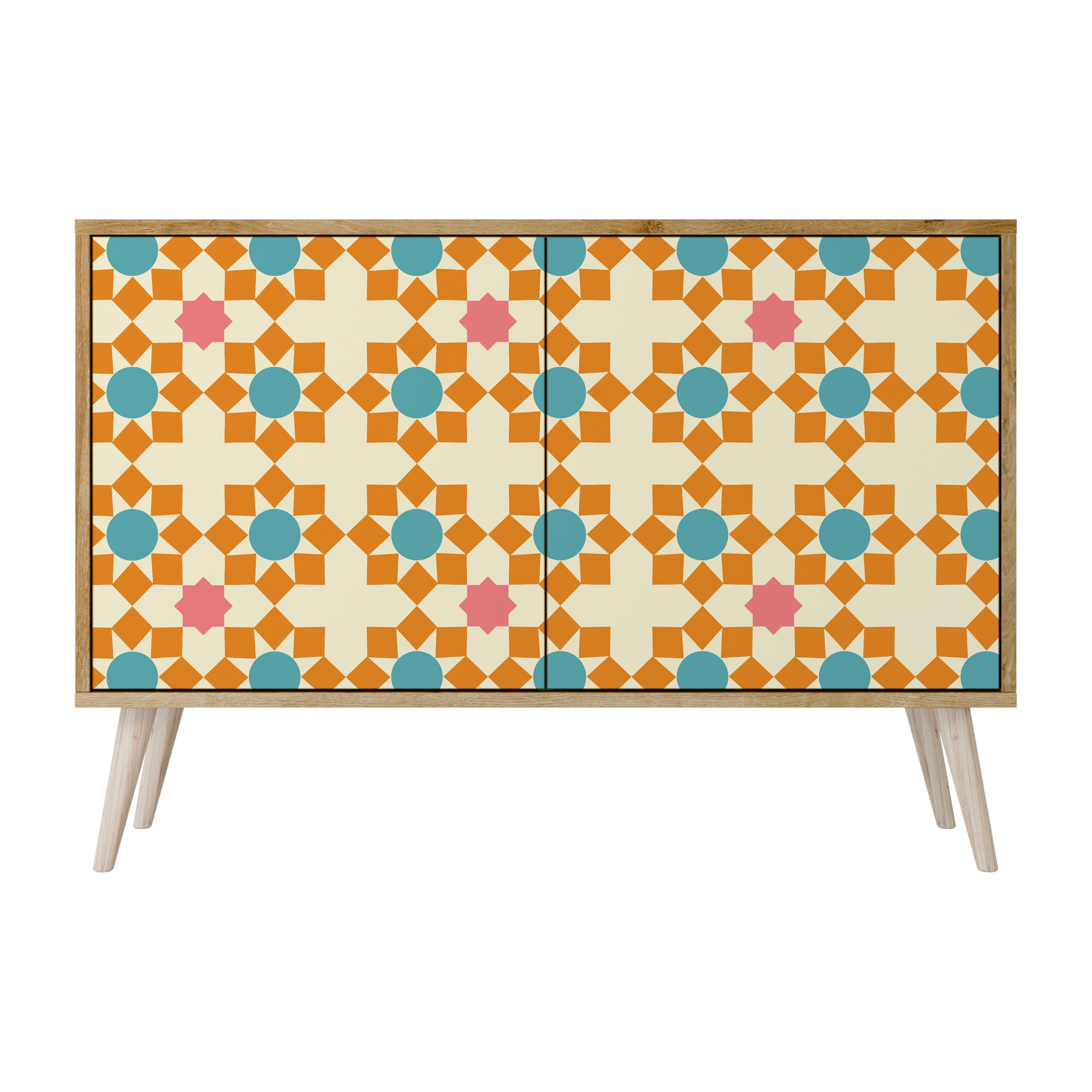 SPACEREBELS Kommode Sideboard Komodenschrank Мебель für Wohnzimmer Flur Esszimmer, mit 2 Türen oder mit 3 Türen