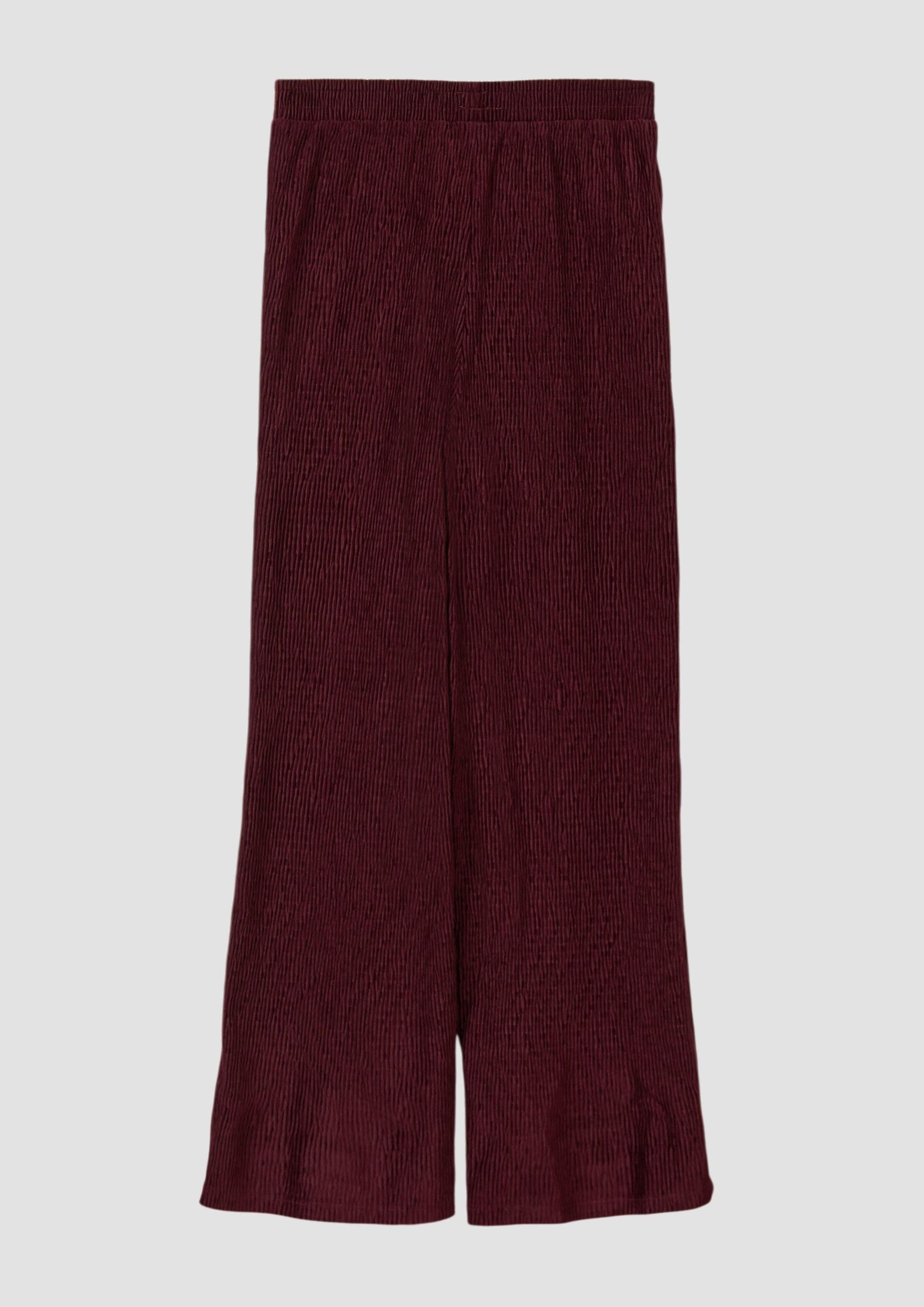 s.Oliver Leggings Leggings Wide Leg Jogpants mit samtiger Struktur