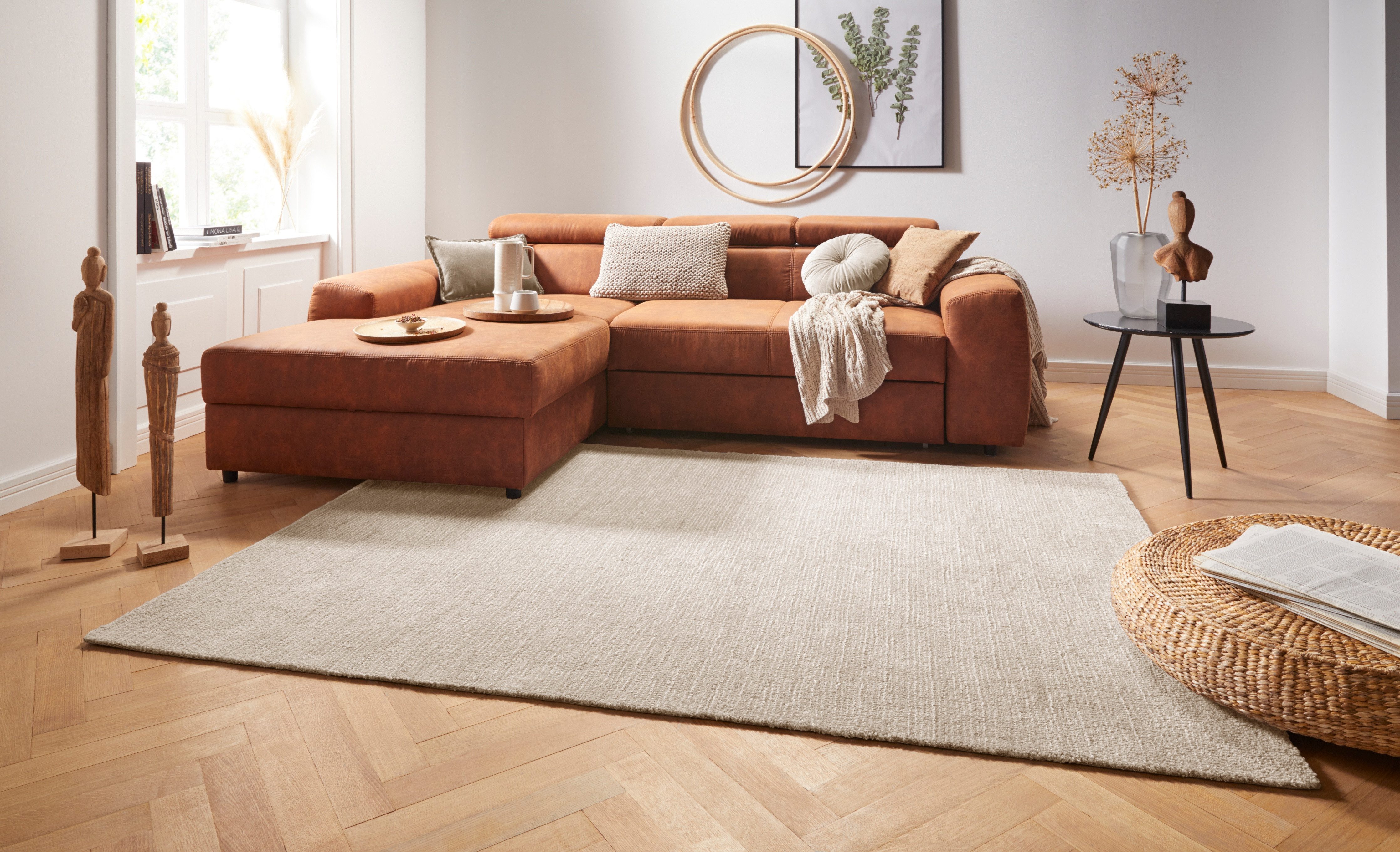 HANSE Home Teppich Supersoft, rechteckig, Höhe: 10 mm, Kurzflor, Läufer Modern, Einfarbig, Wohnzimmer, Schlafzimmer