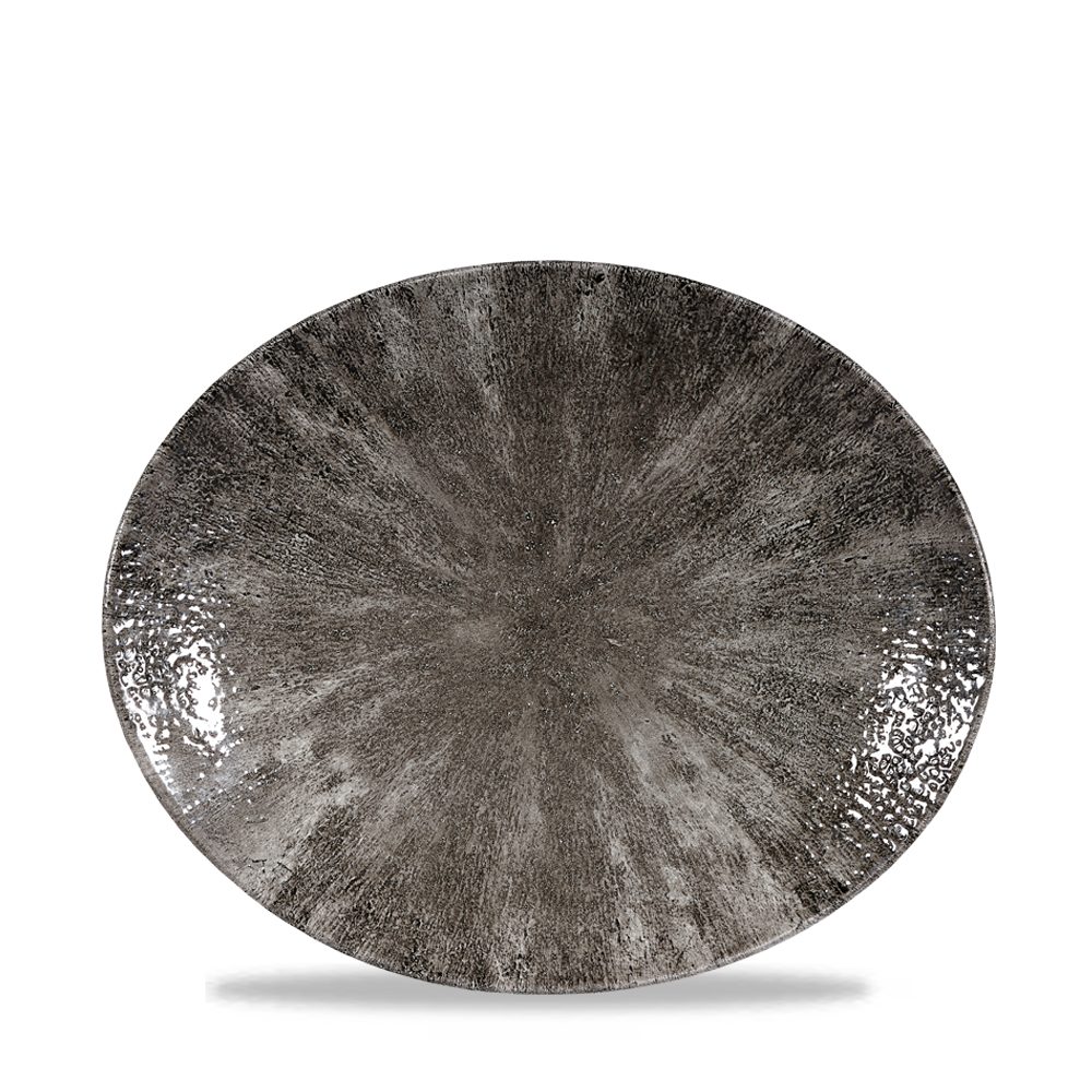 Teller Super Vitrified Studio Prints Stone Quartz Black Orbit