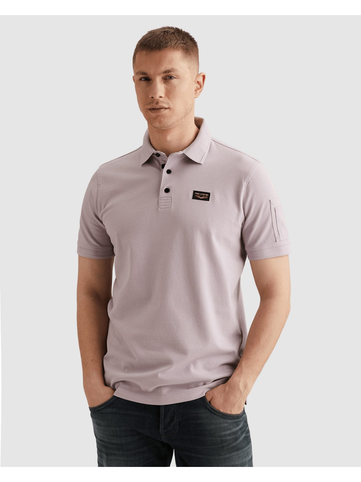 PME LEGEND Poloshirt mit Logostickerei