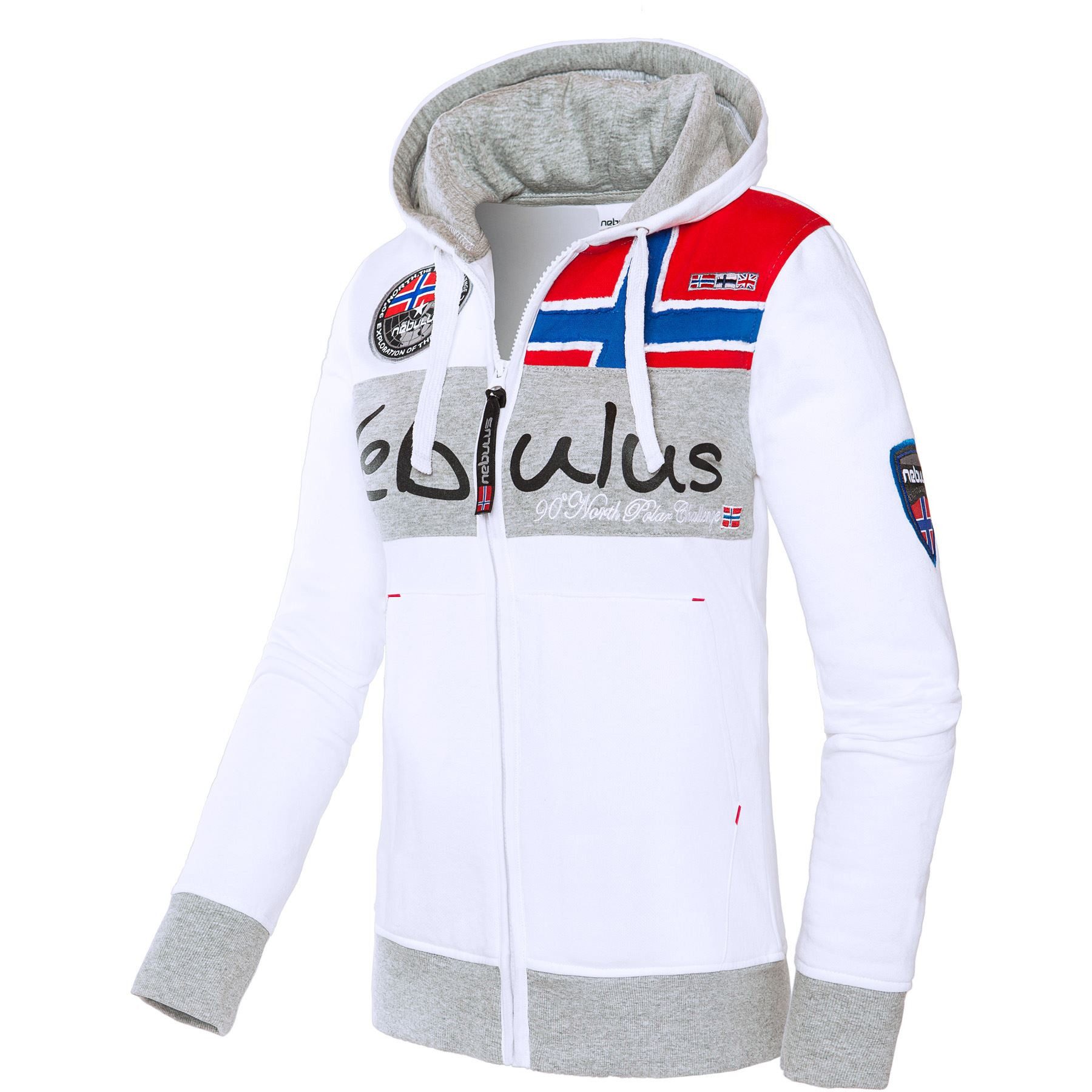 Nebulus Sweatjacke NAPA, Q1381 - Damen, weiß, XXL/44 günstig online kaufen