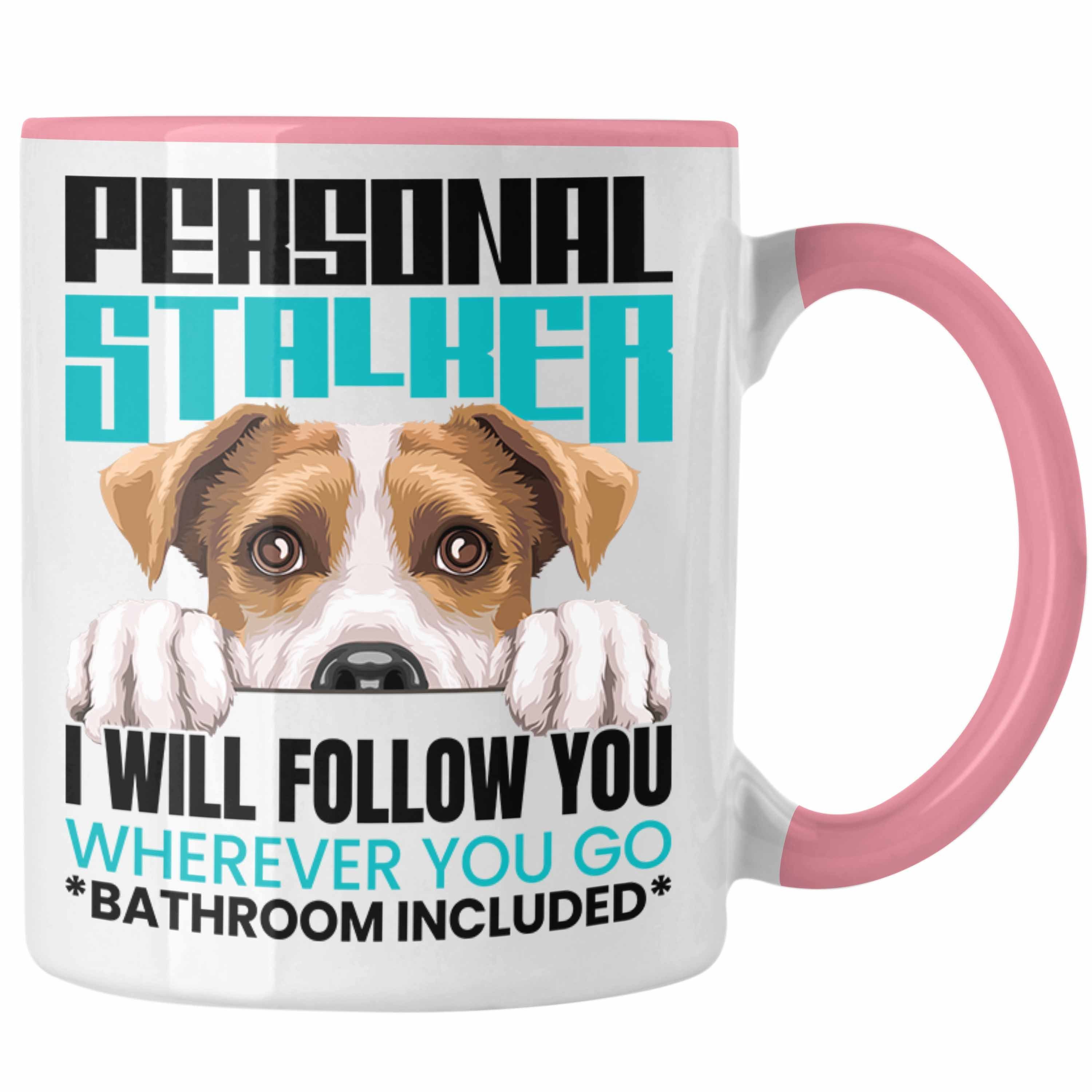 Trendation Tasse Jack Russell Besitzerin Tasse Geschenk Lustiger Spruch Geschenkidee Pe Rosa