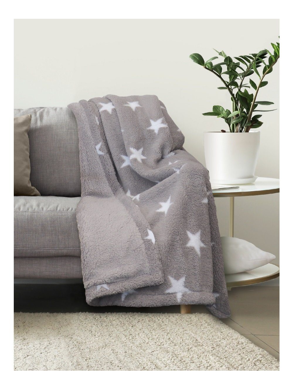 Wohndecke Lanudo® Premium Sherpa Kuscheldecke Wohndecke XL Sofadecke 150 x günstig online kaufen